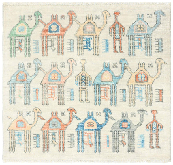 Camels Handwoven Contemporary Rug