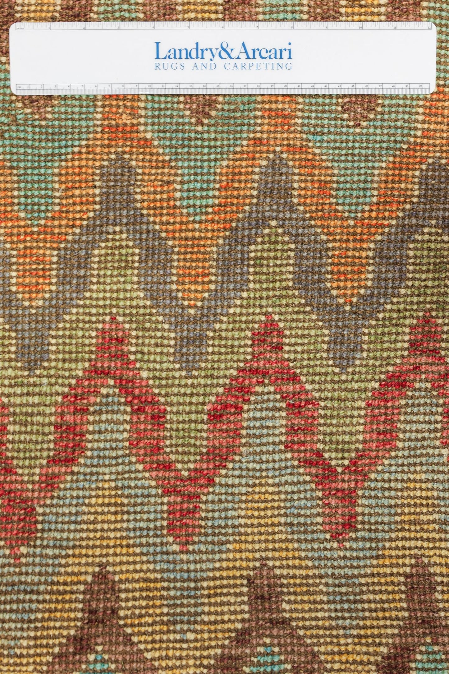 Flame Stitch Handwoven Contemporary Rug, J79491