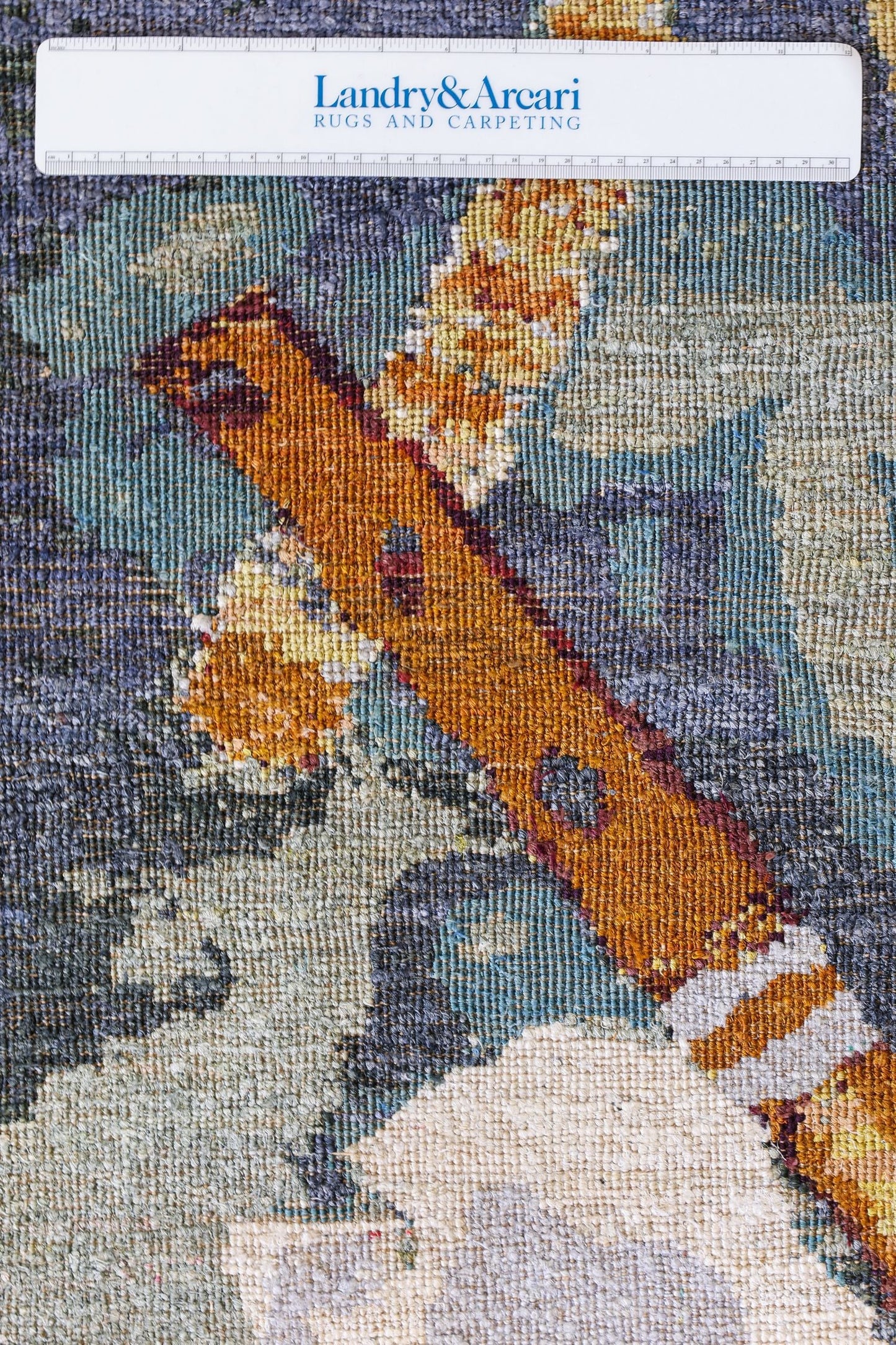 Hindi Art Handwoven Contemporary Rug, J80568