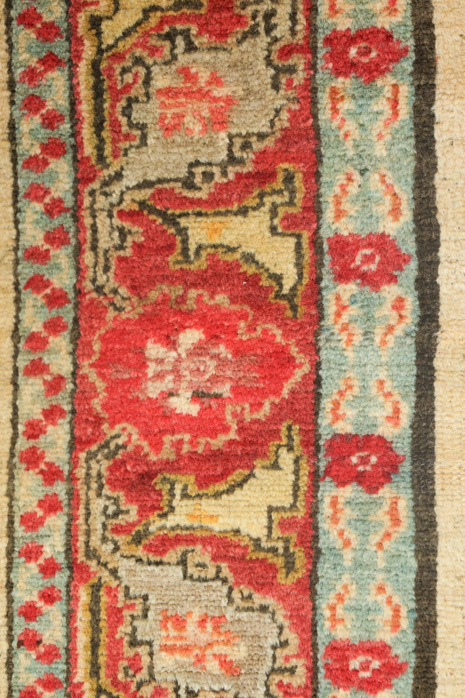 Antique Ottoman Shield Handwoven Contemporary Rug, JF8711