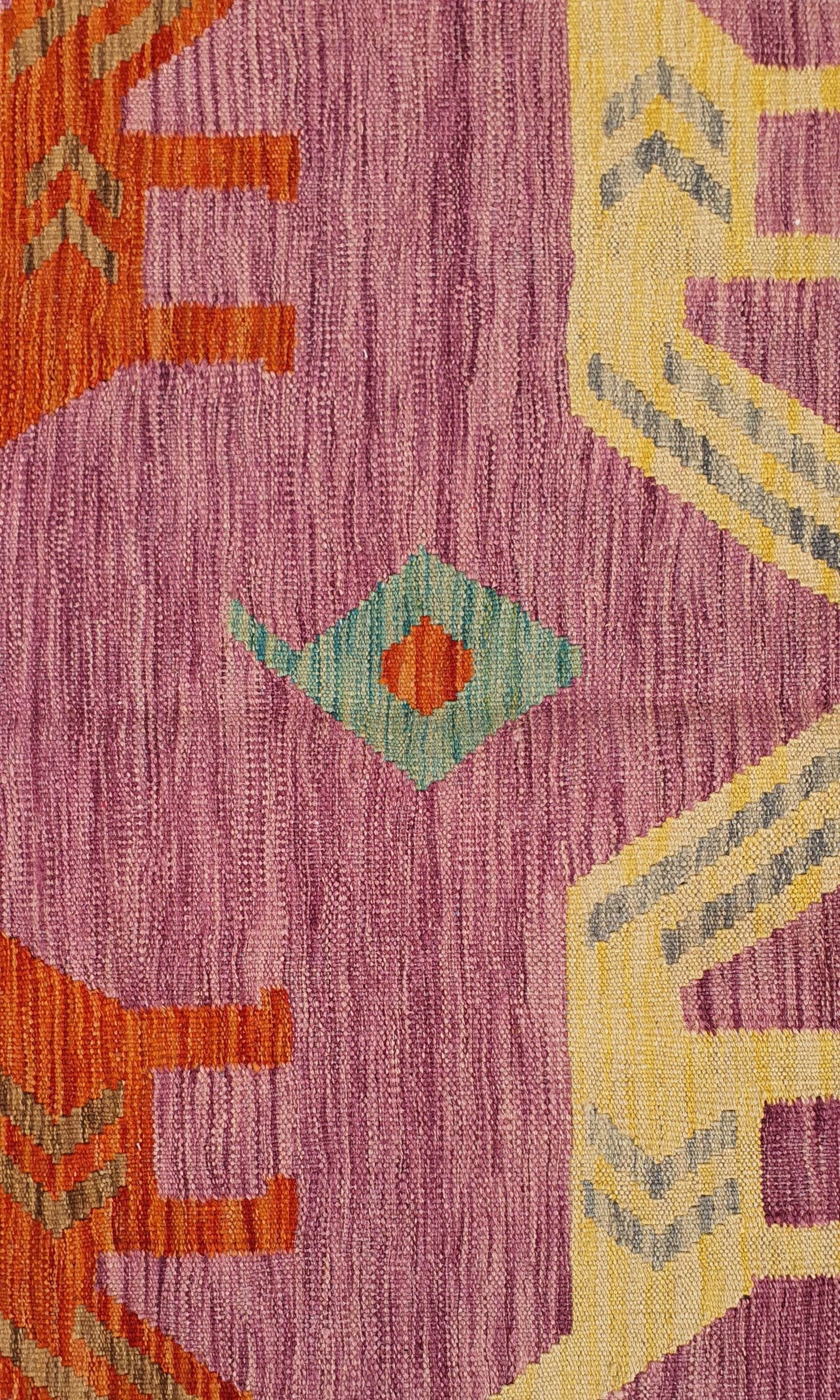 Uzbek Kilim Handwoven Contemporary Rug, J80205