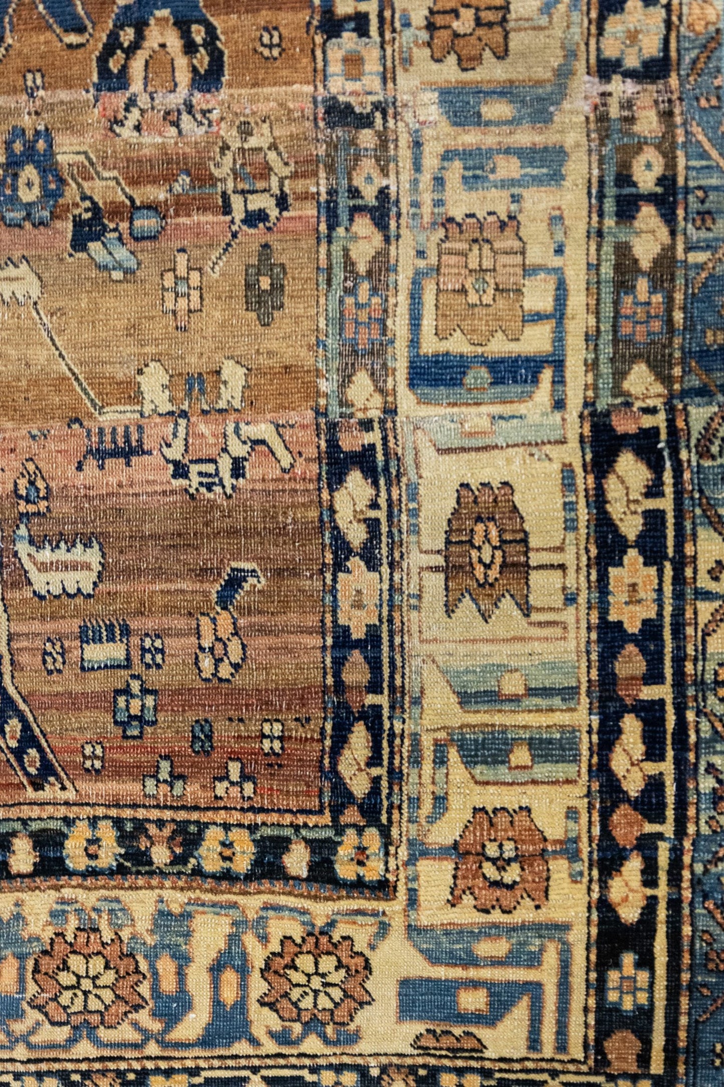 Vintage Haji Jalili Tabriz Handwoven Traditional Rug, J88237