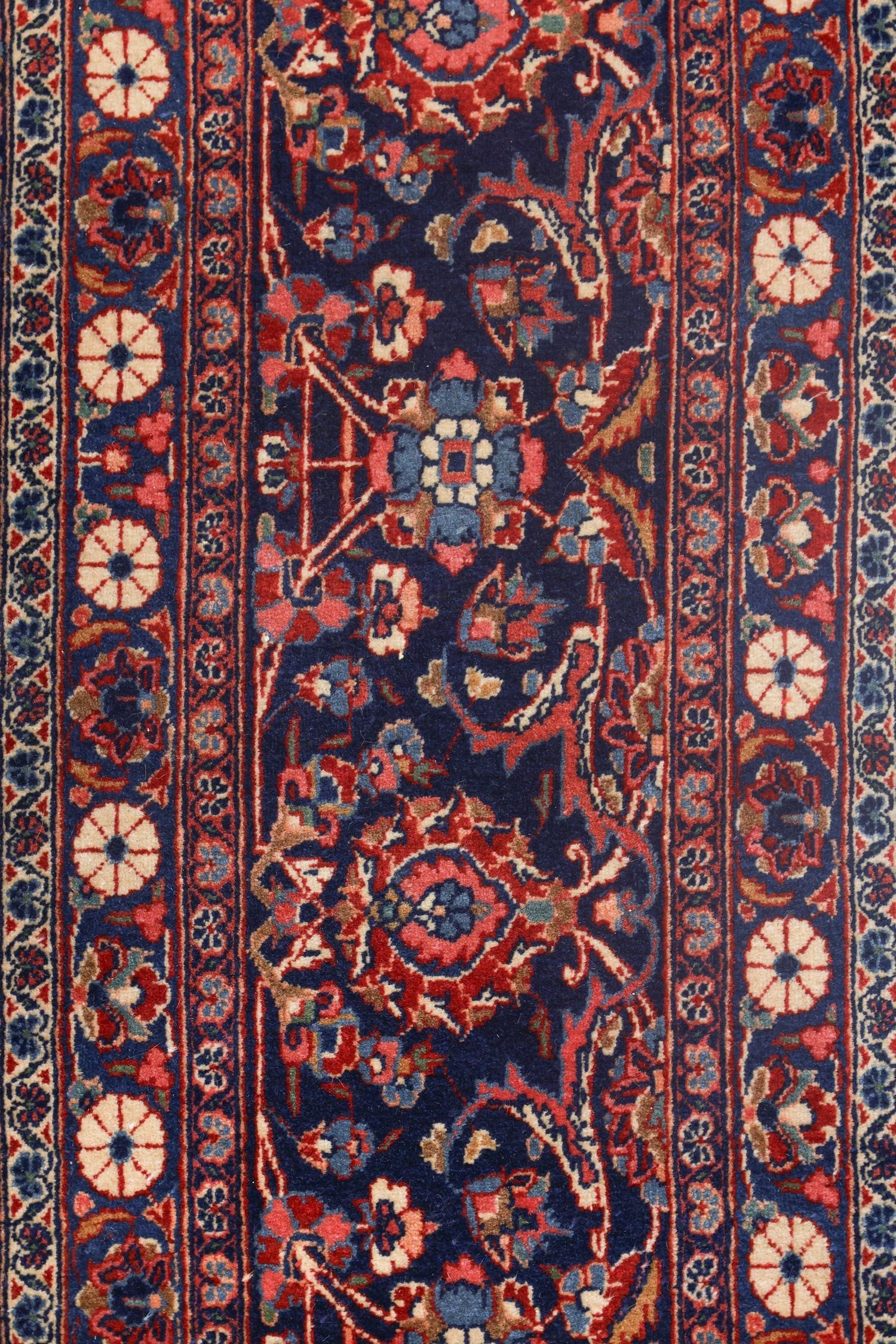 Antique Keshan Handwoven Traditional Rug, J72318