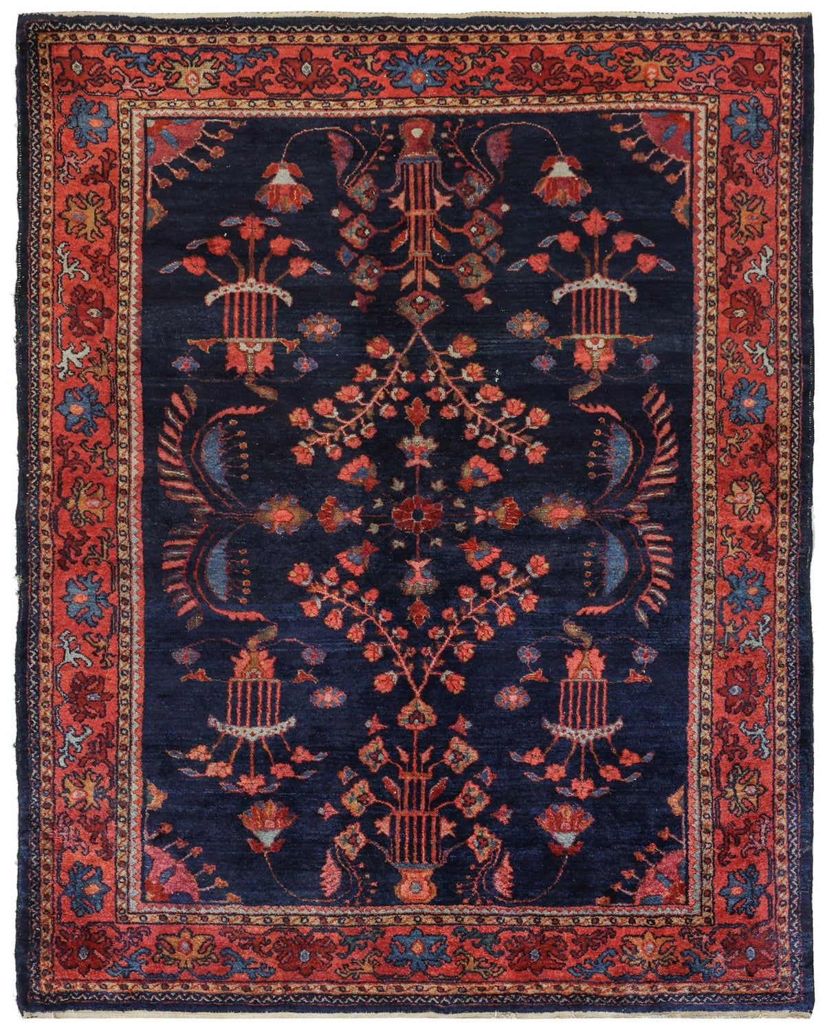Antique Lilihan Handwoven Traditional Rug