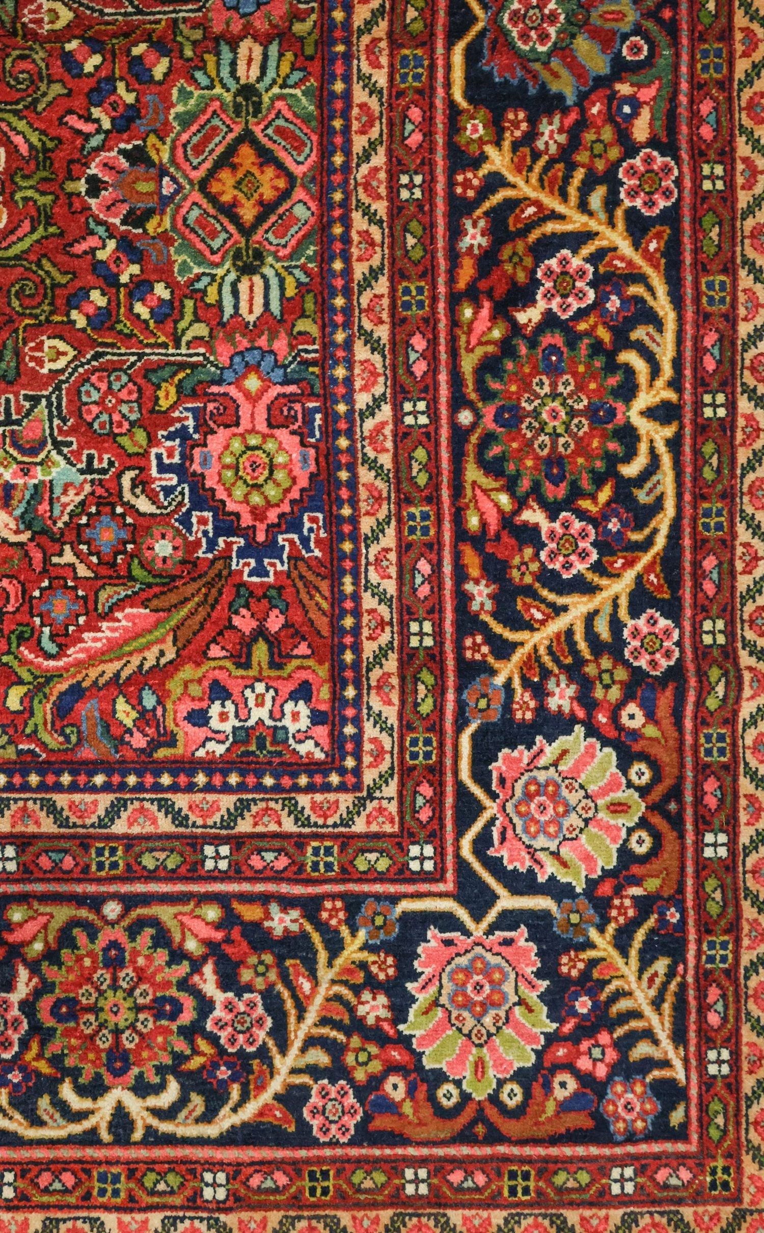 Antique Mahal Handwoven Traditional Rug, JF8348