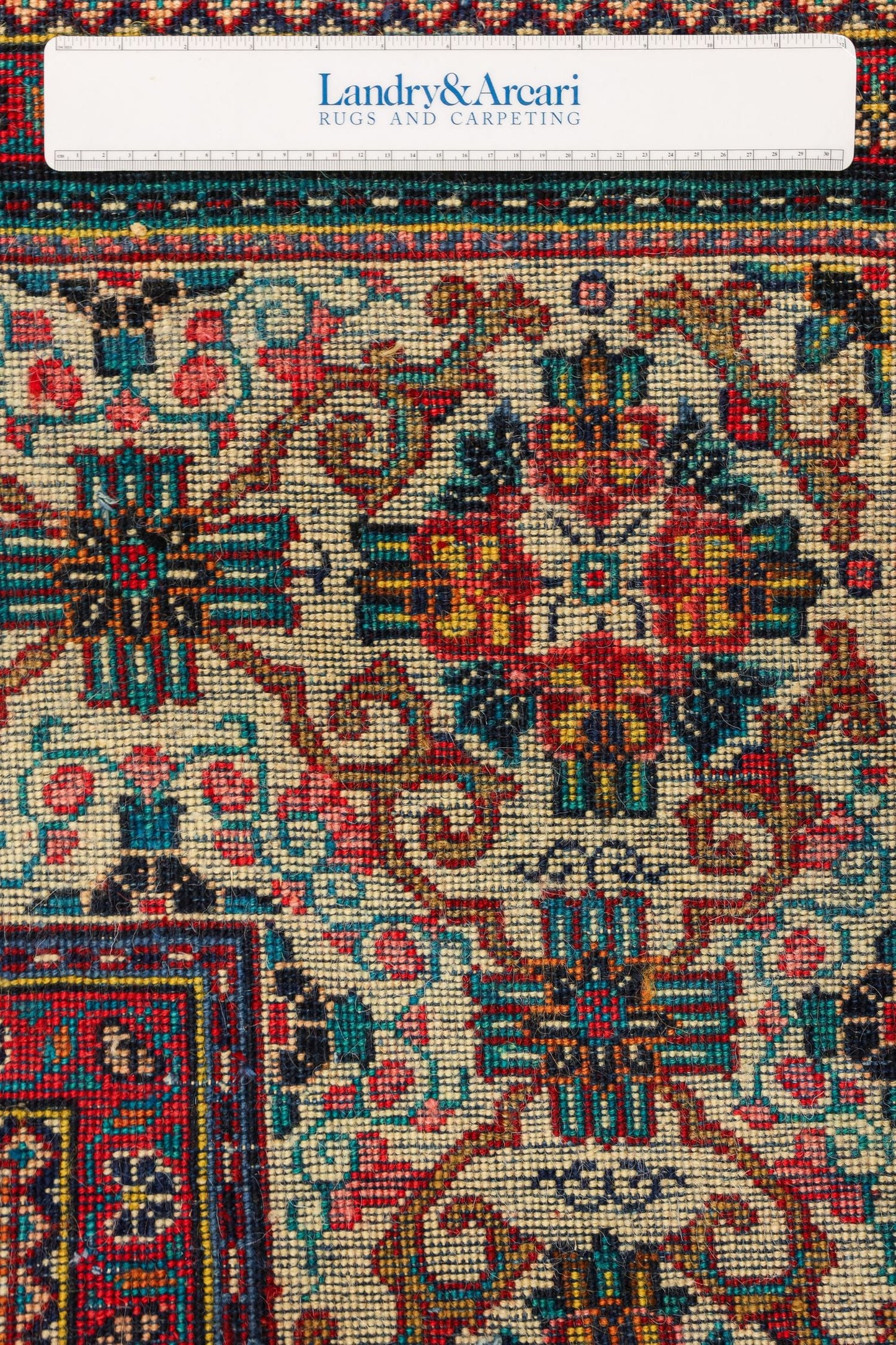 Vintage Mahal Sarouk Handwoven Traditional Rug, J81133