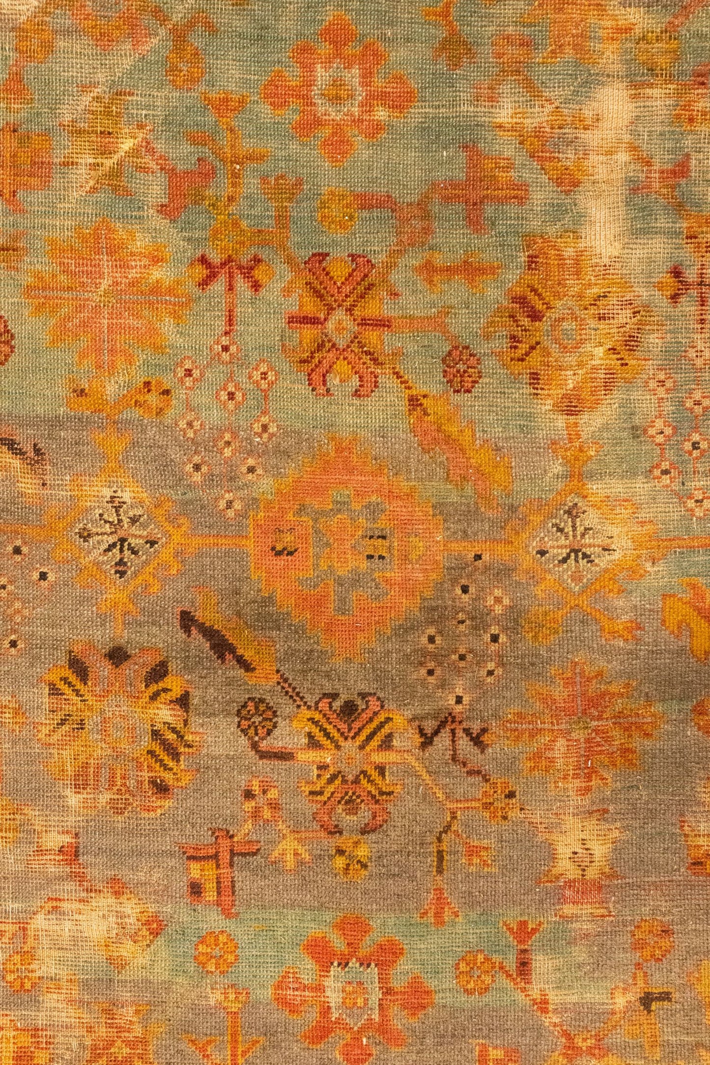 Vintage Oushak Handwoven Traditional Rug, T86240
