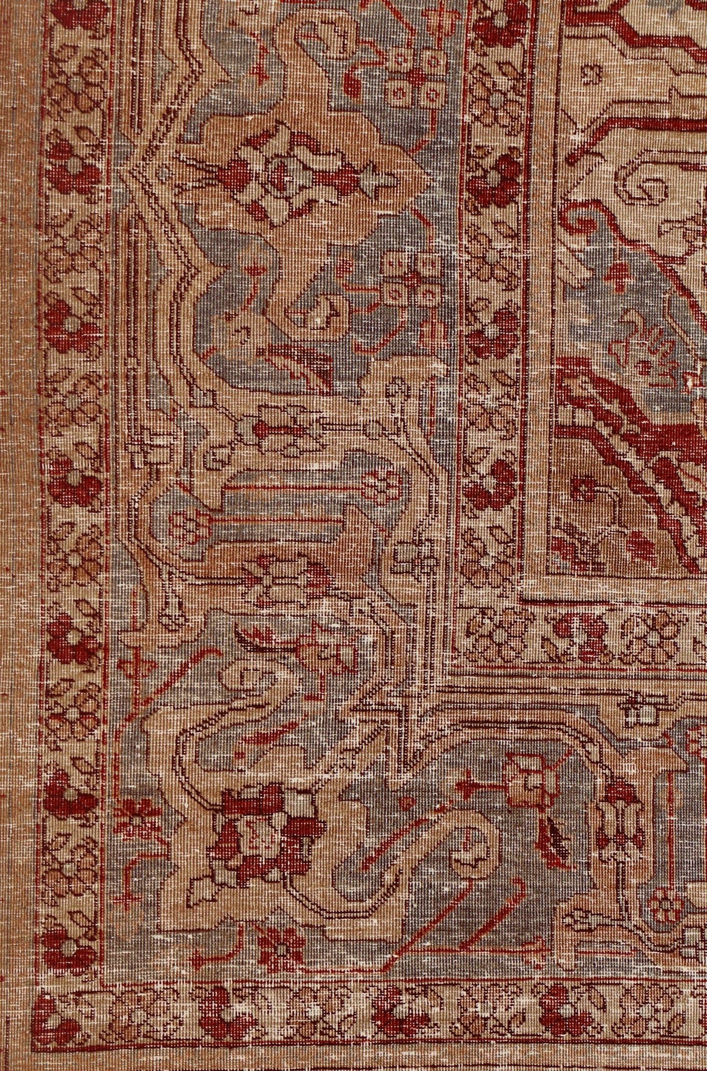 Vintage Tabriz Handwoven Traditional Rug, J68311