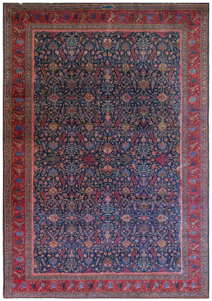 Antique Tabriz Handwoven Traditional Rug Landry & Arcari