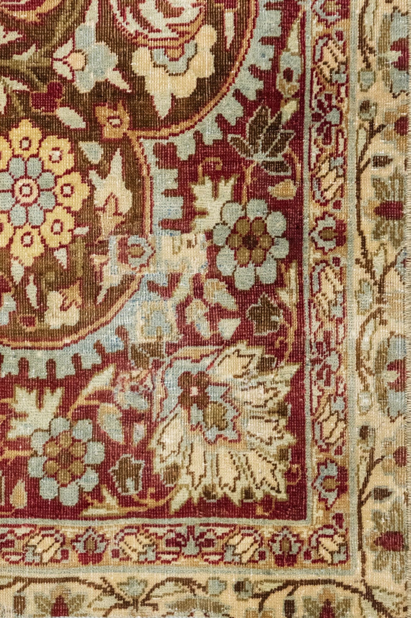 Vintage Yezd Handwoven Traditional Rug, J89120