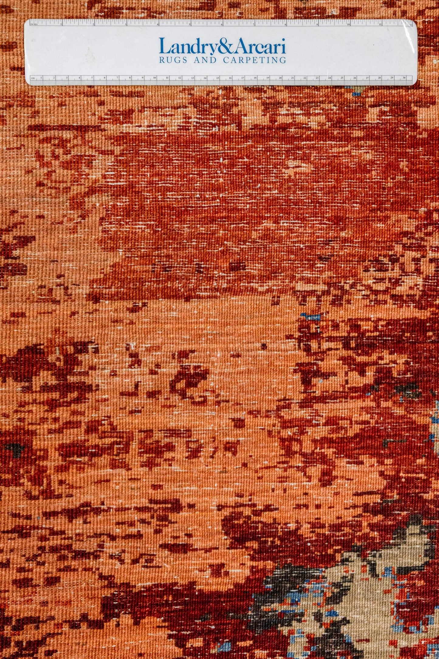 Erased Mamluk Handwoven Transitional Rug, J86203