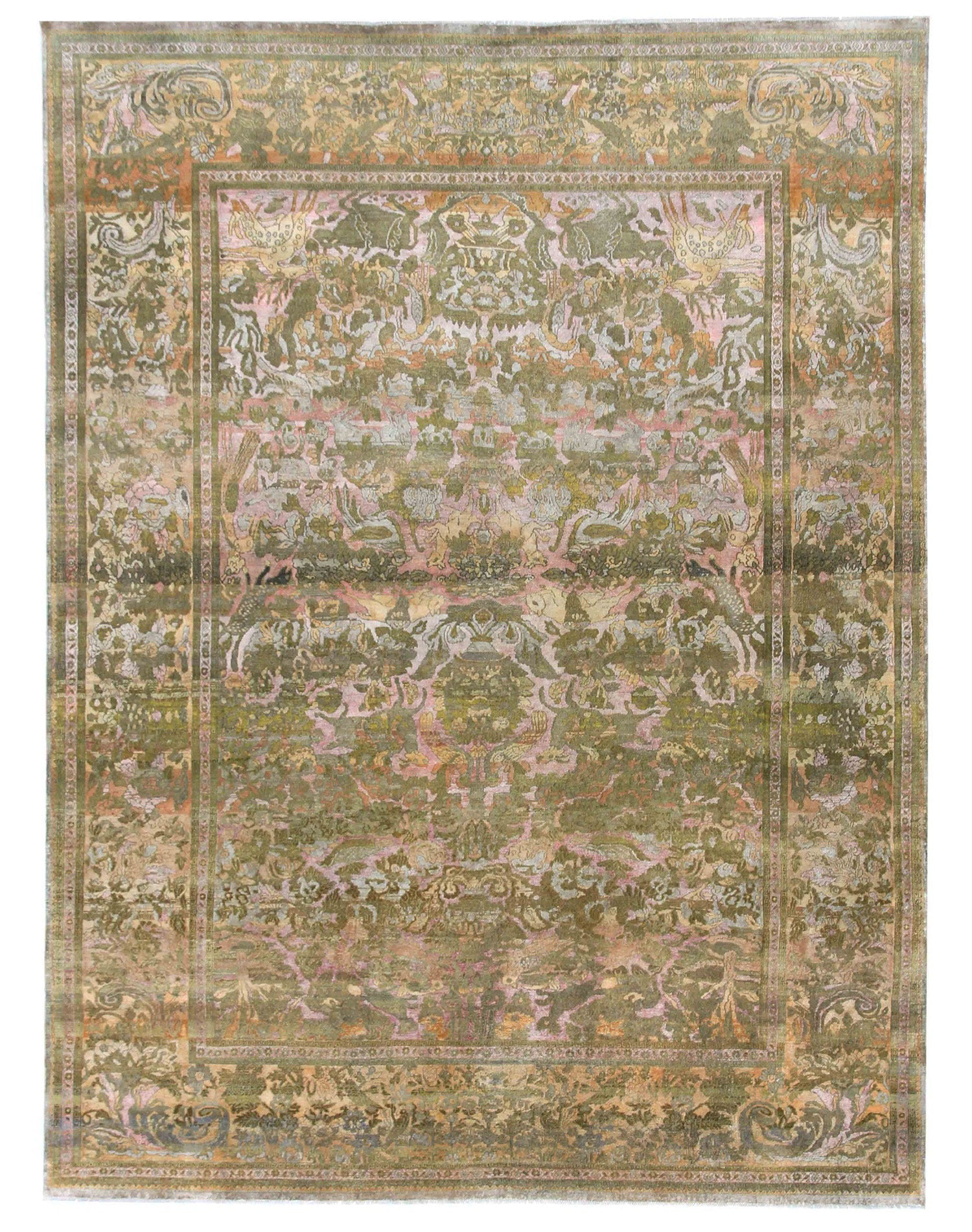 Hunting Handwoven Transitional Rug