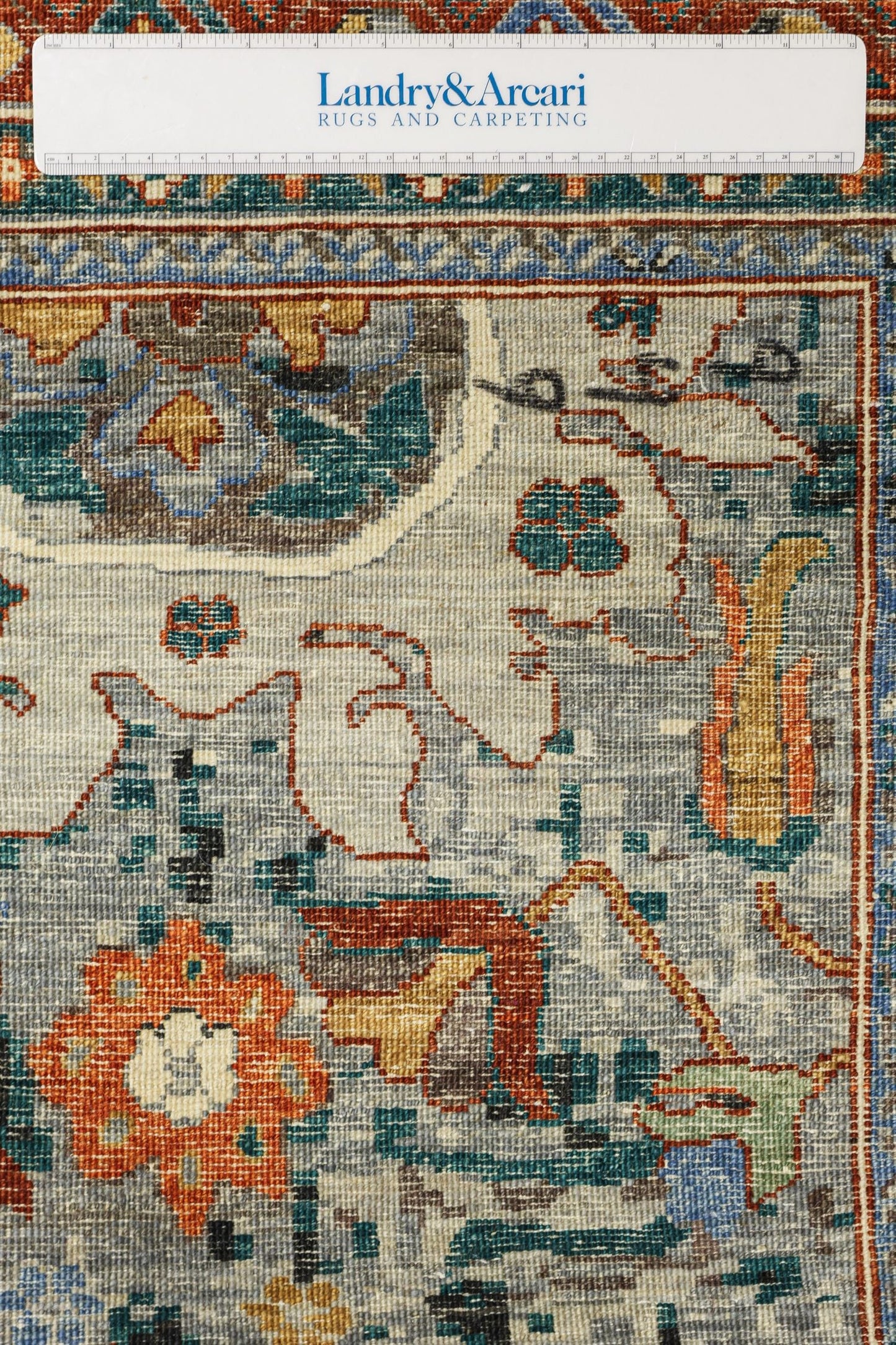 Palmette Handwoven Transitional Rug, J81068