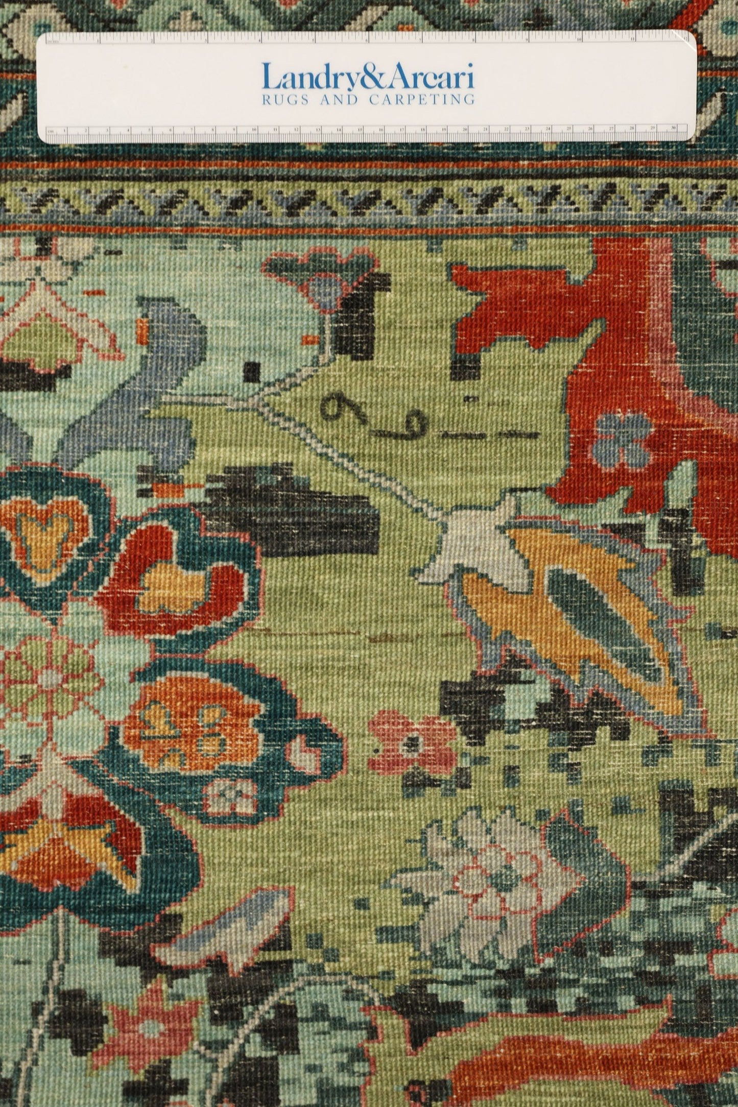 Palmette Handwoven Transitional Rug, J81094