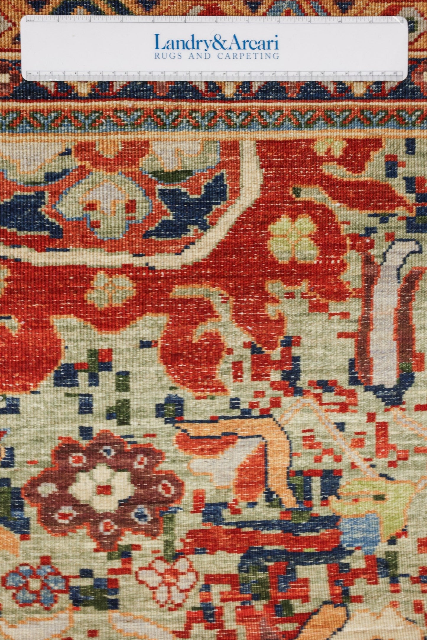 Palmette Handwoven Transitional Rug, J81108