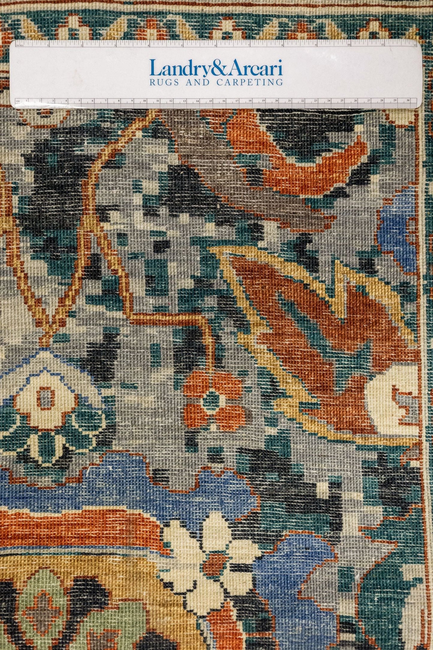 Palmette Handwoven Transitional Rug, J86072