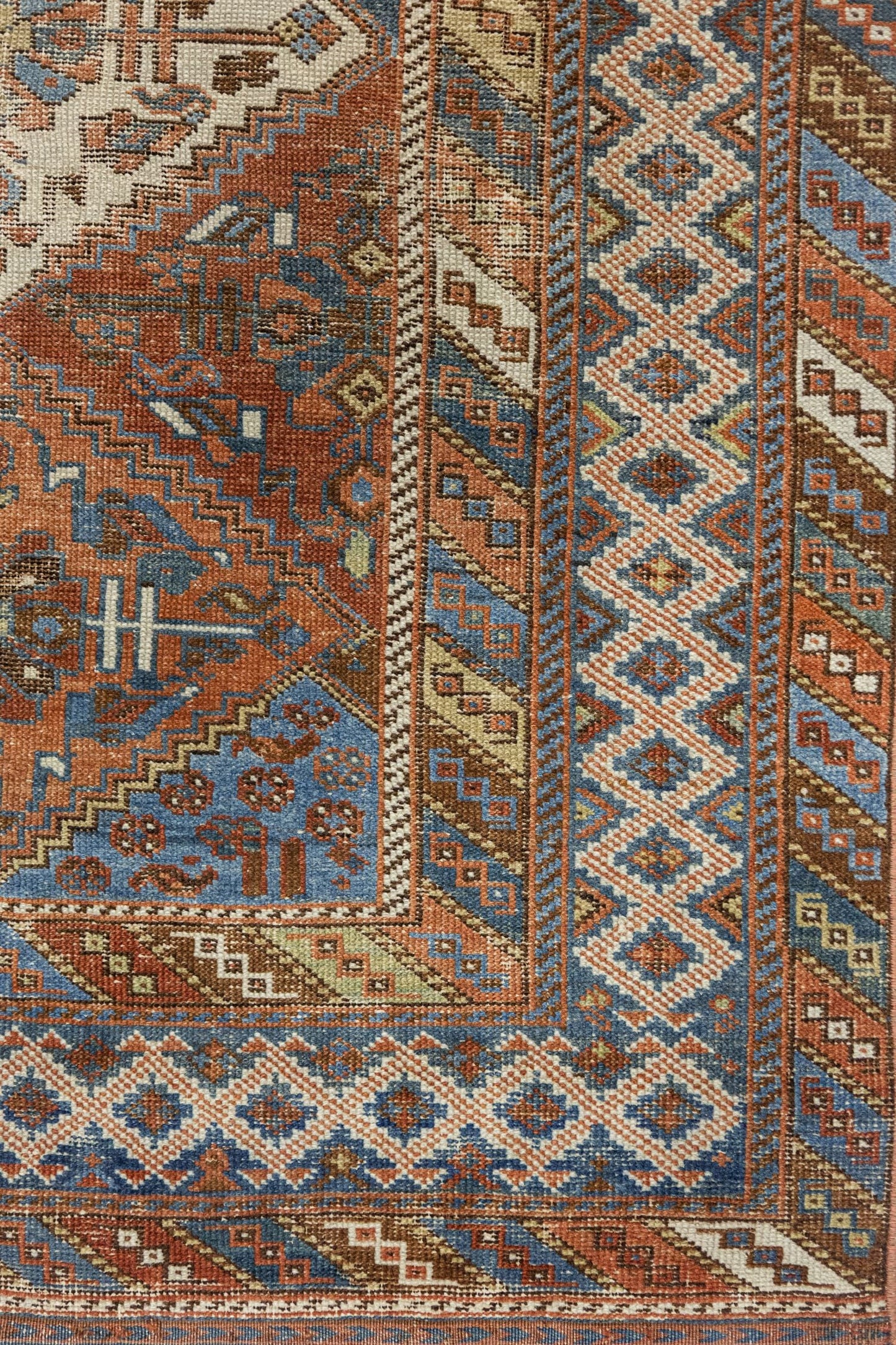 Vintage Afshar Handwoven Tribal Rug, J89129