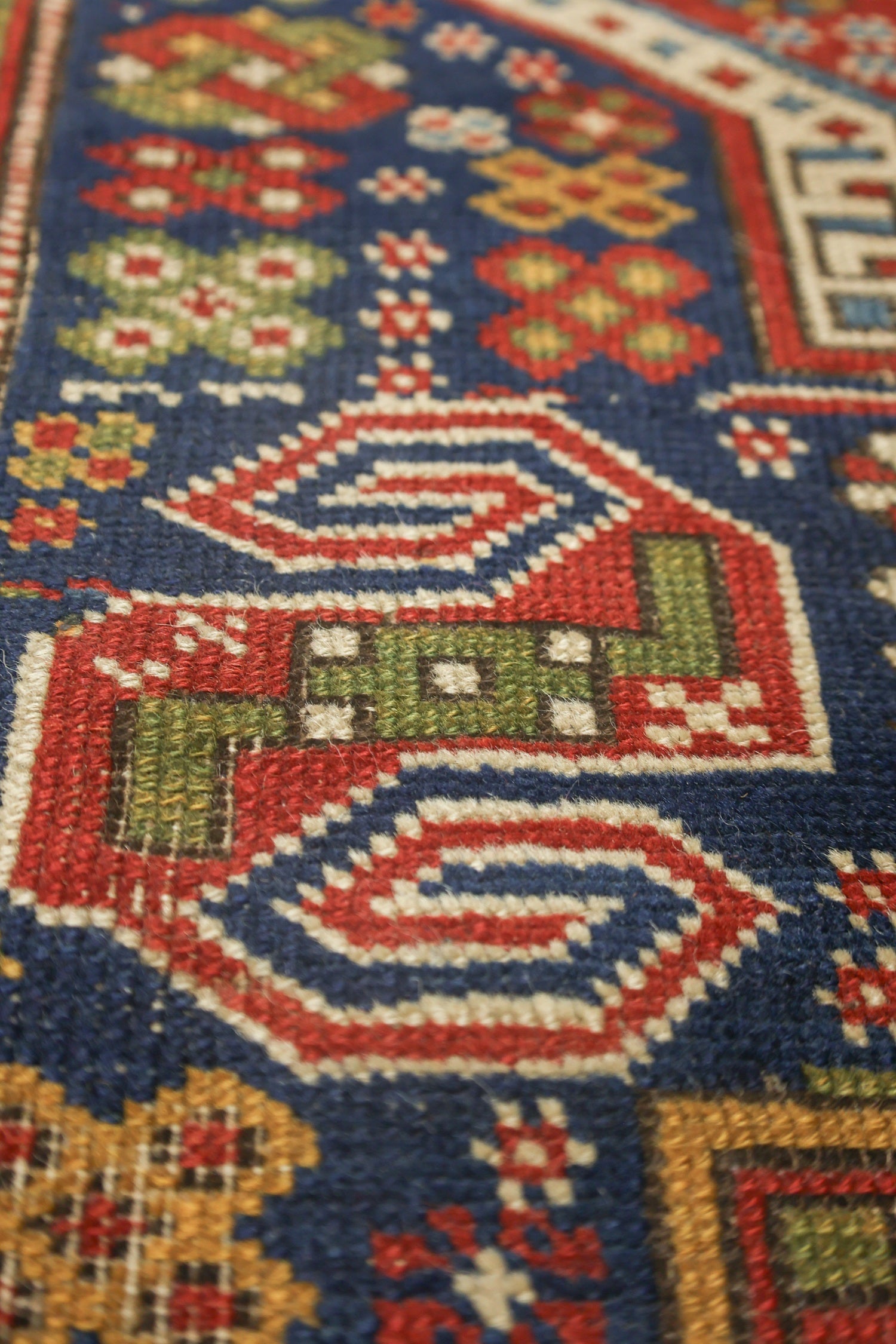 Antique Akstafa Handwoven Tribal Rug, J71063