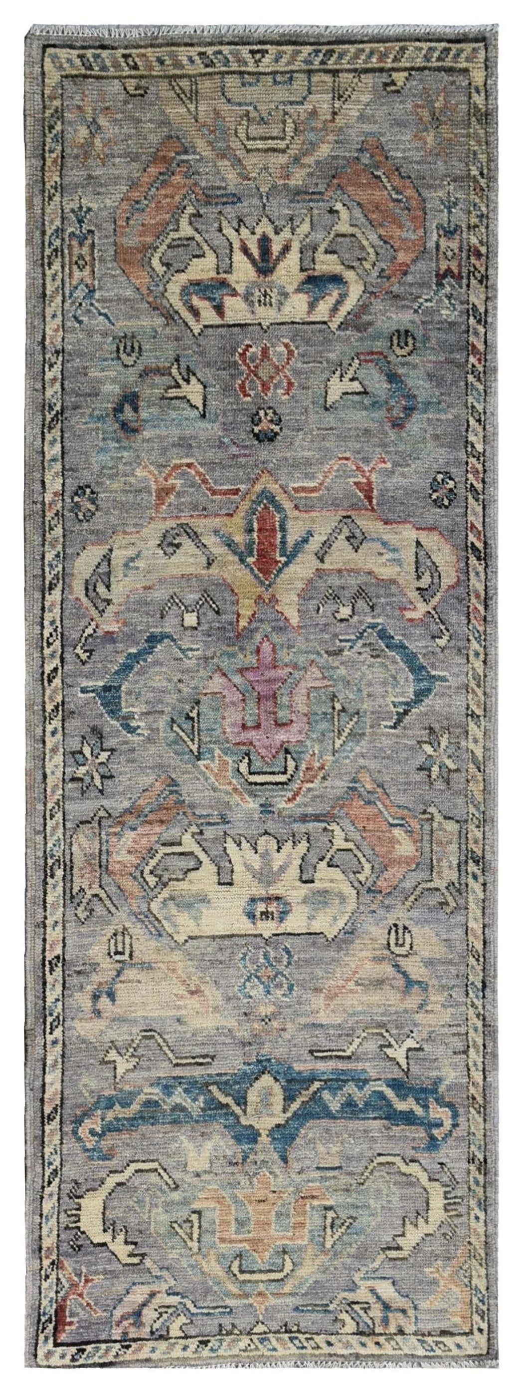 Bidjov Oushak Handwoven Tribal Rug