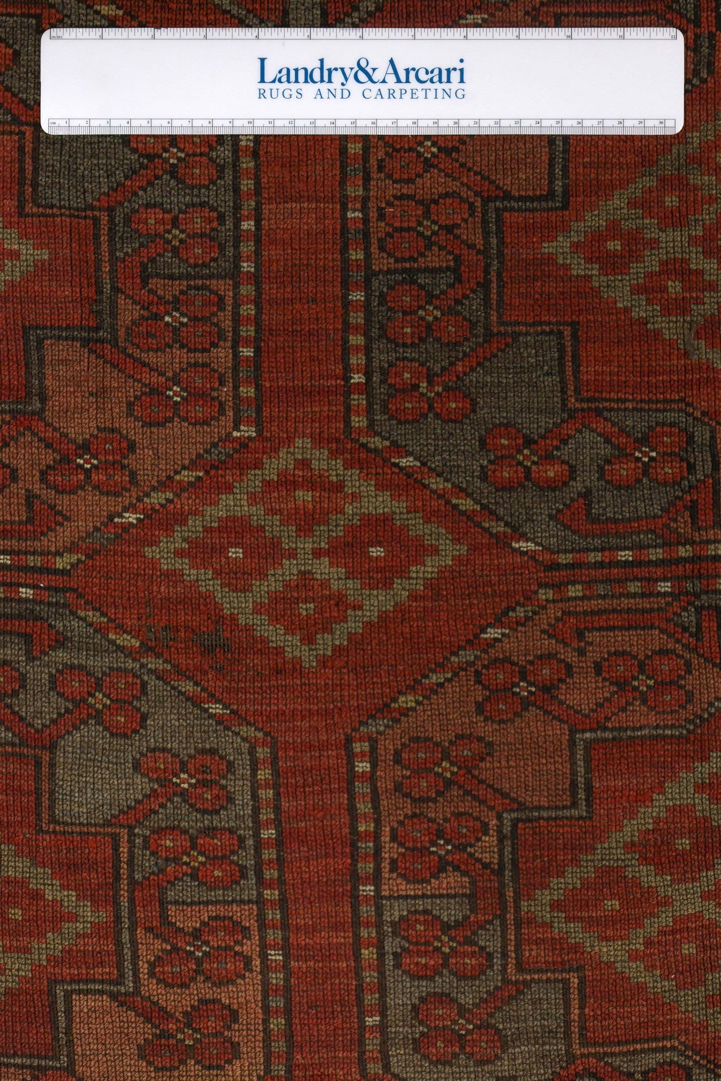 Vintage Ersari Handwoven Tribal Rug, J75792