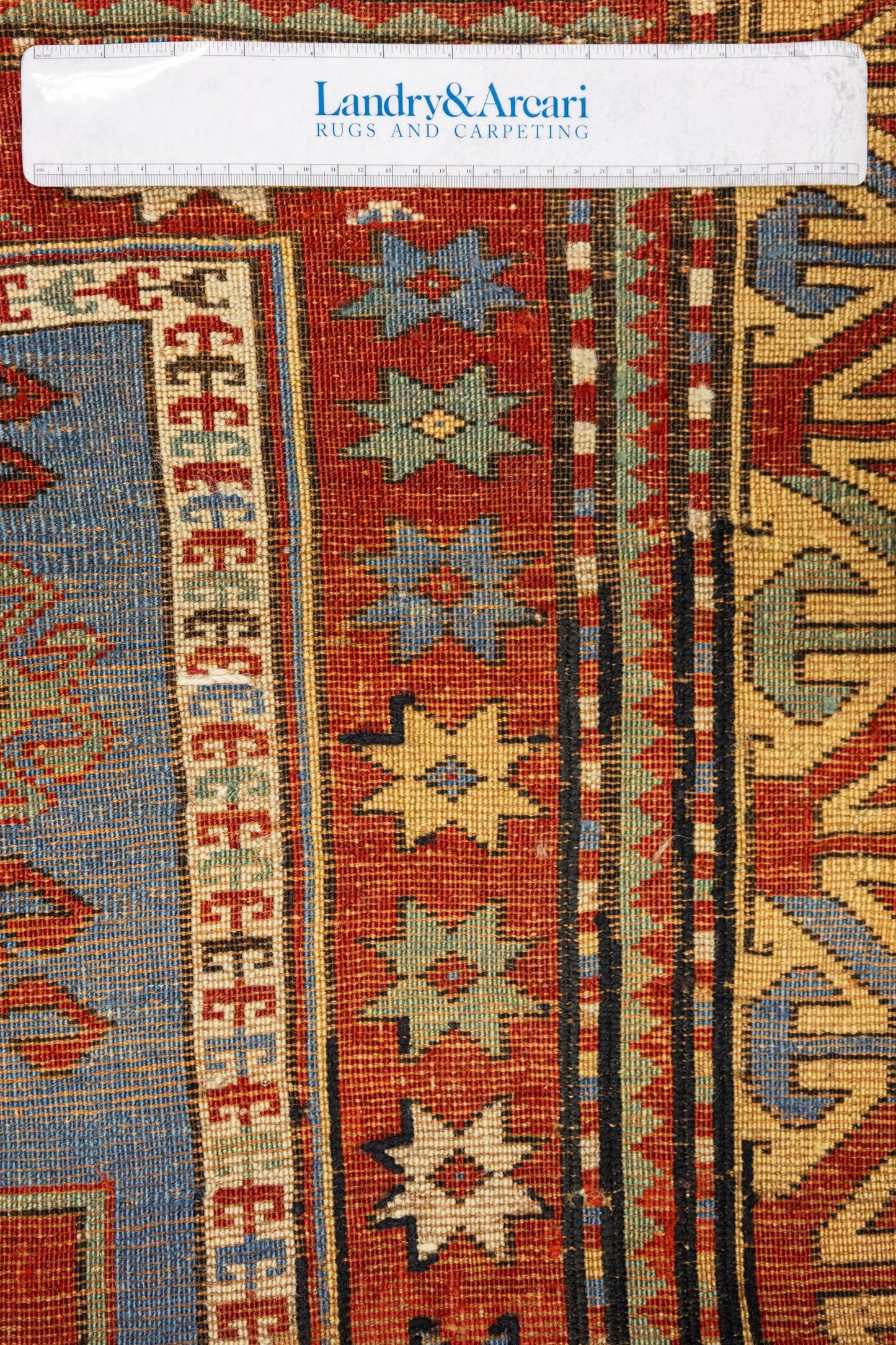 Vintage Fachralo Kazak Handwoven Tribal Rug, J87183