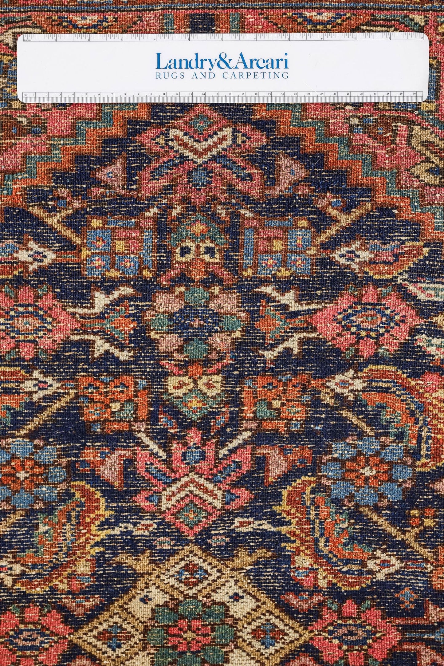 Antique Hamadan Handwoven Tribal Rug, J78957