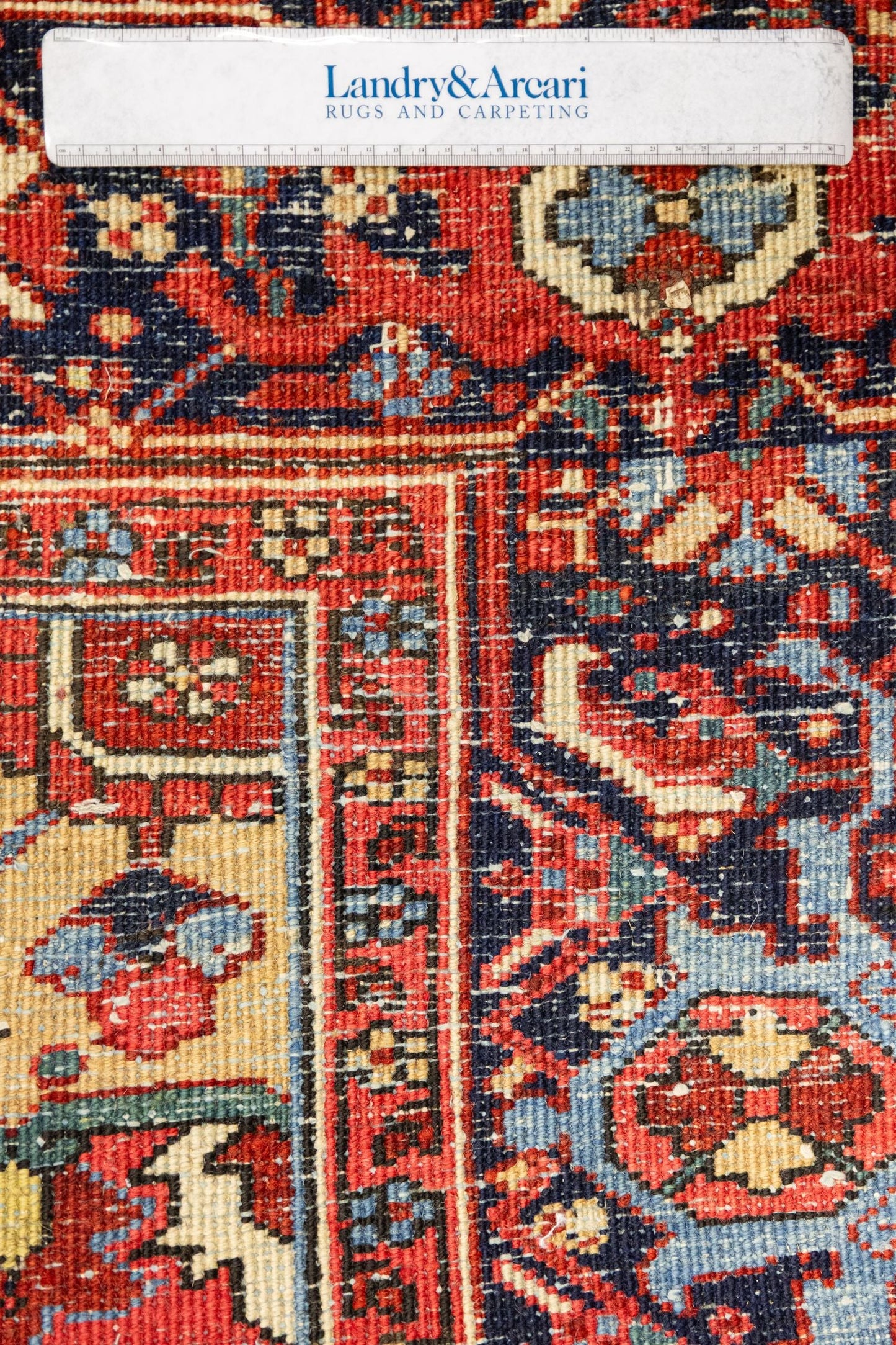Antique Heriz Handwoven Tribal Rug, J87198