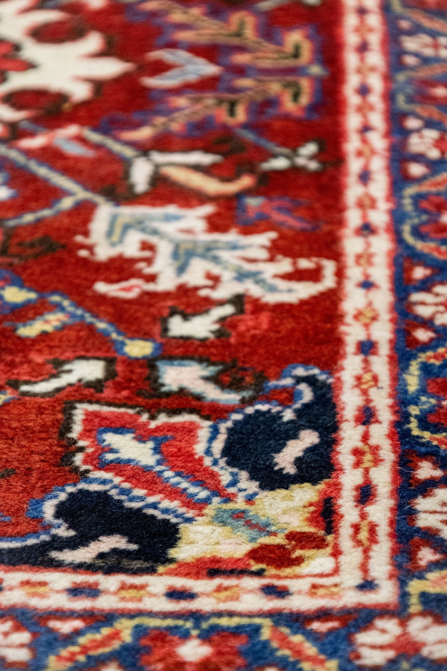 Antique Heriz Handwoven Tribal Rug, J87236