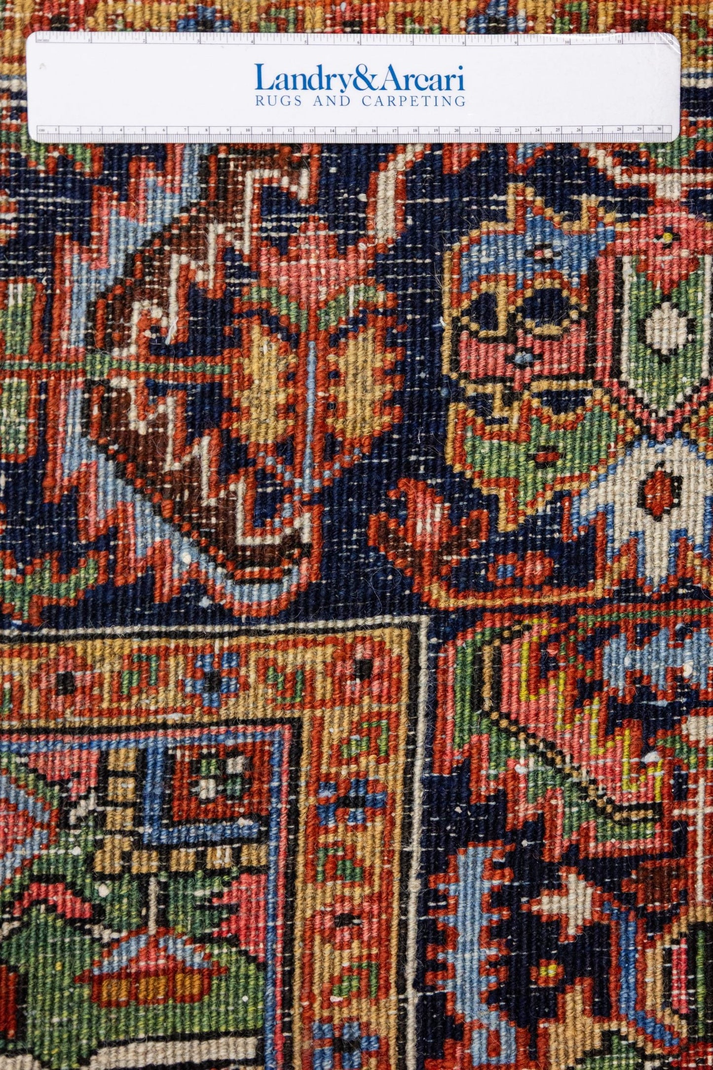 Antique Heriz Handwoven Tribal Rug, J87288