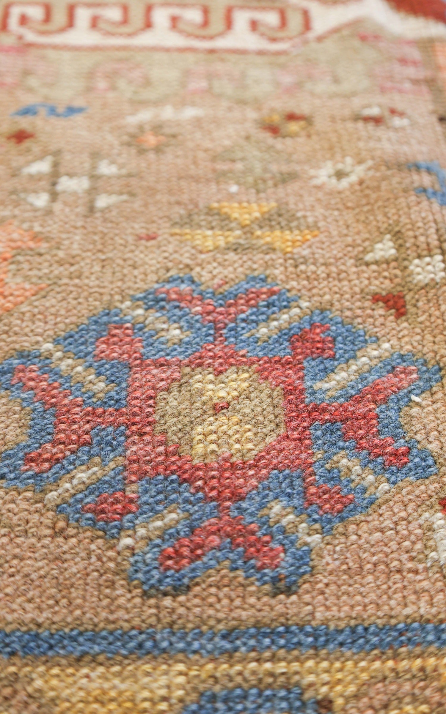 Vintage Kazak Handwoven Tribal Rug, J73153
