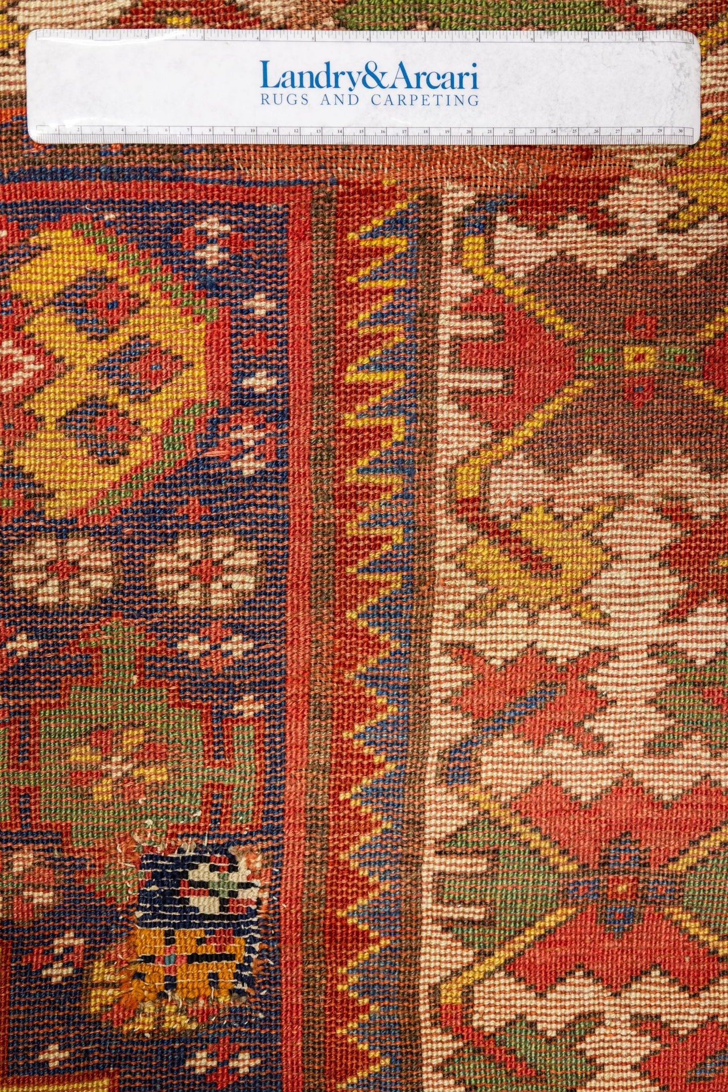 Vintage Kazak Handwoven Tribal Rug, J87189