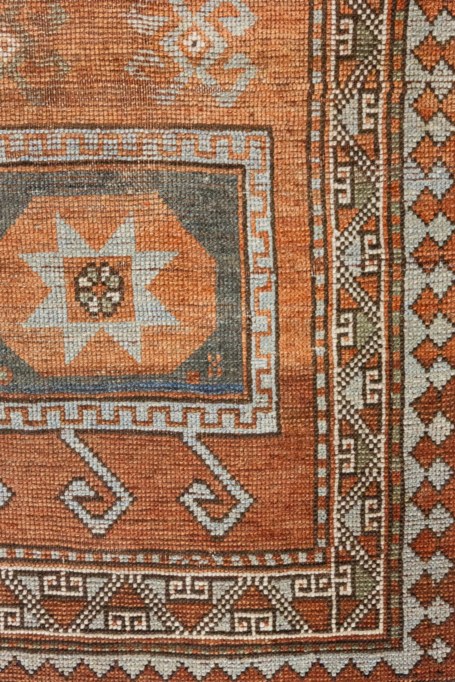 Vintage Kazak Handwoven Tribal Rug, J88221