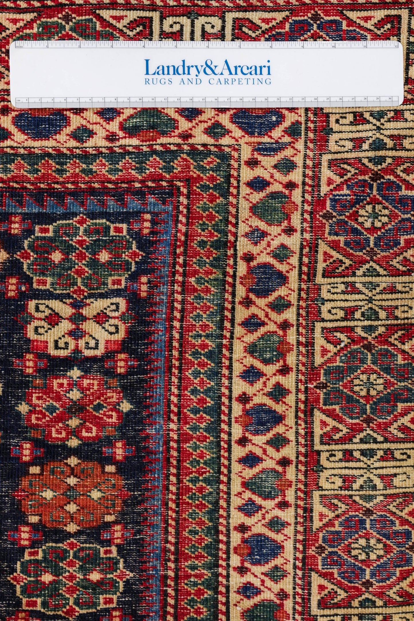 Vintage Kuba Handwoven Tribal Rug, J76732