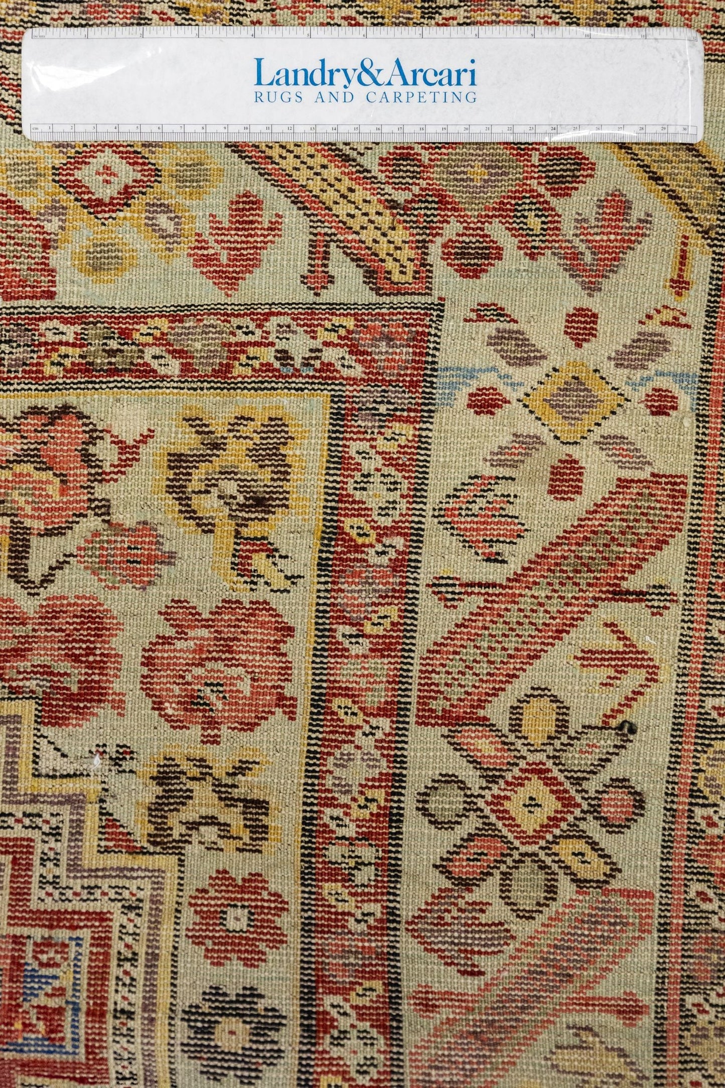 Antique Kuba Handwoven Tribal Rug, J87175