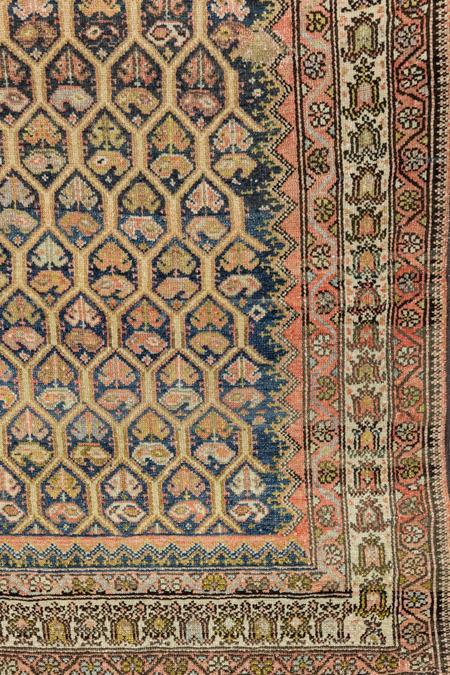 Vintage Kurd Handwoven Tribal Rug, J75292