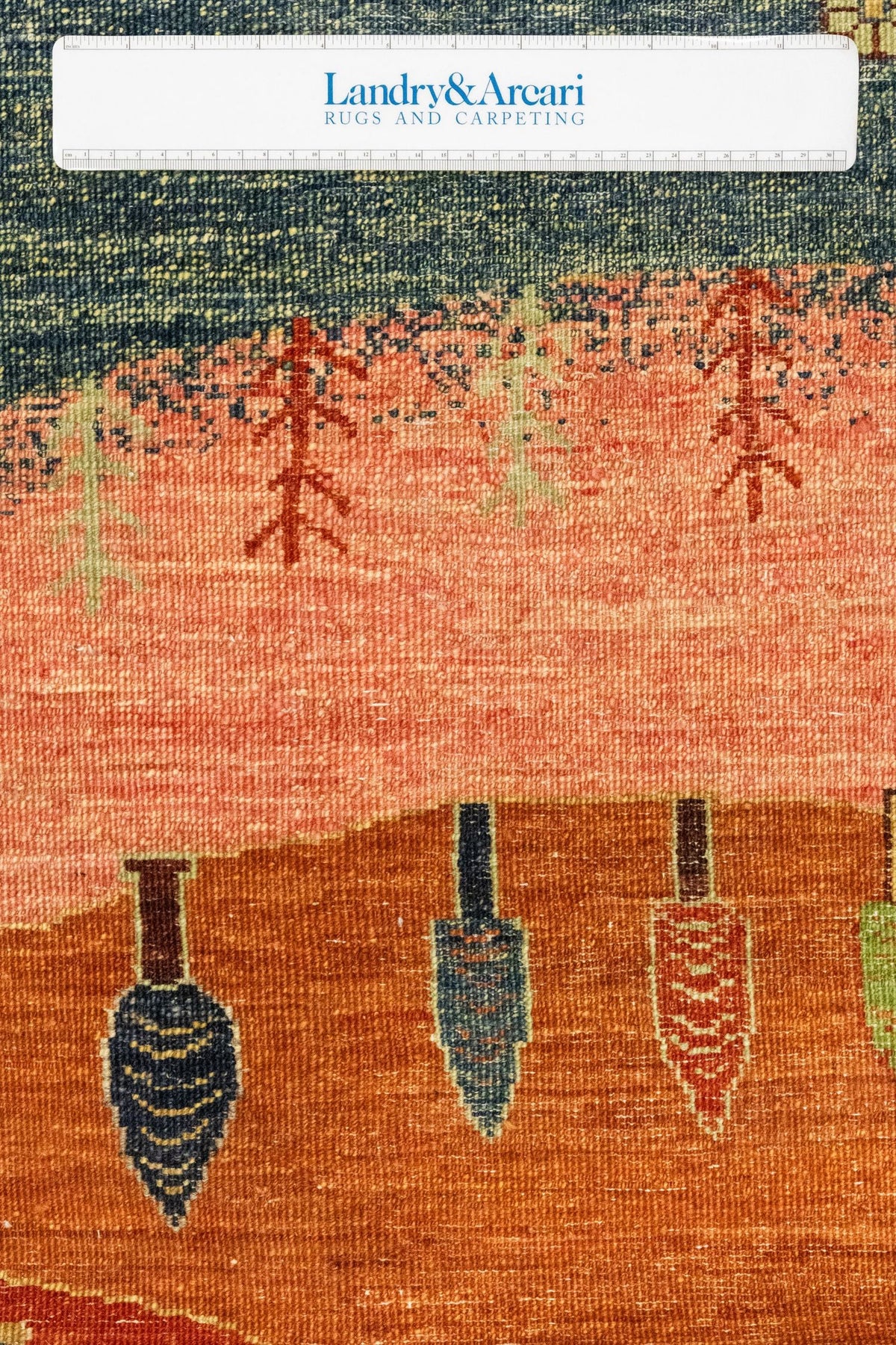 Landscape Gabbeh Handwoven Tribal Rug, J86039