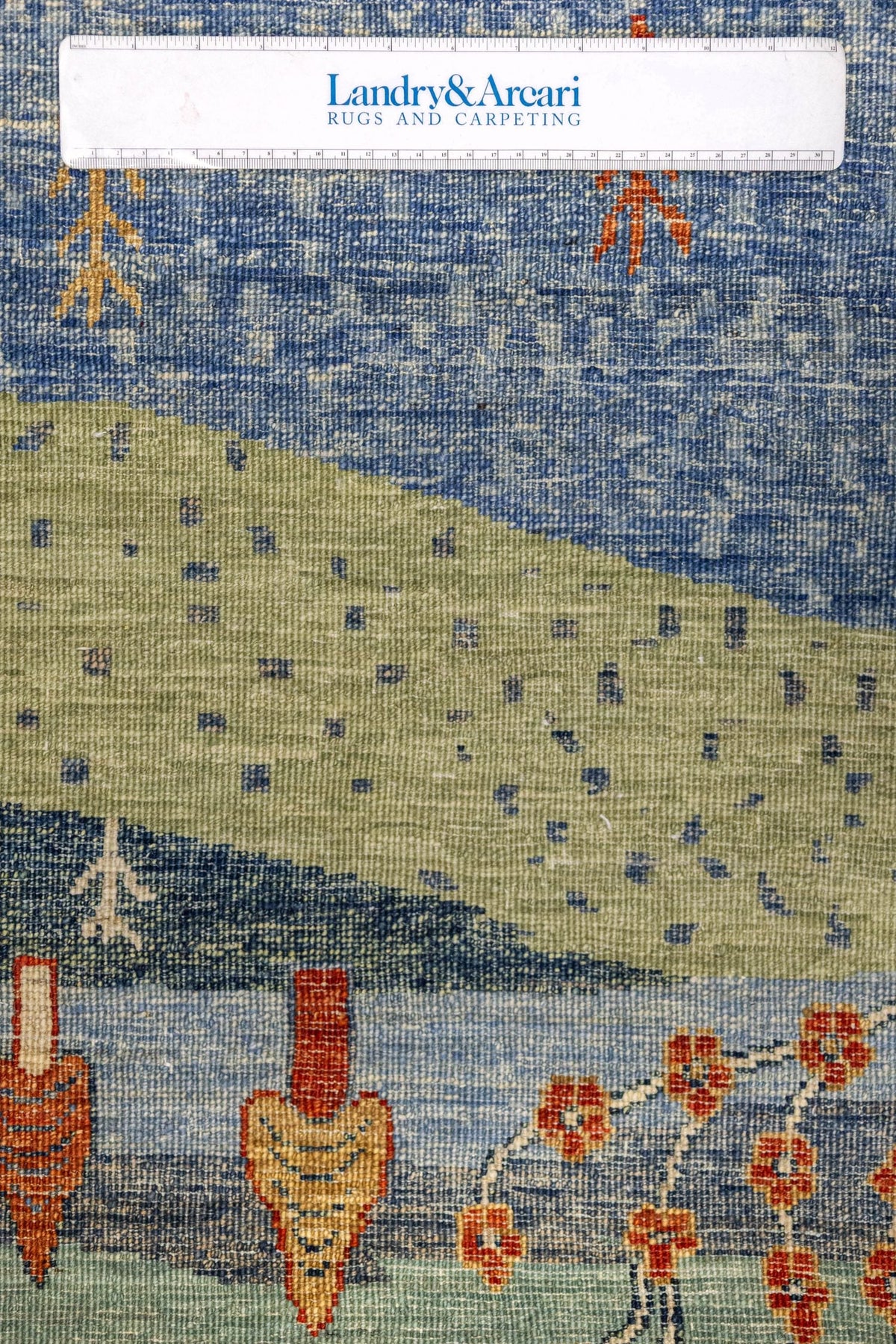 Landscape Gabbeh Handwoven Tribal Rug, J86047