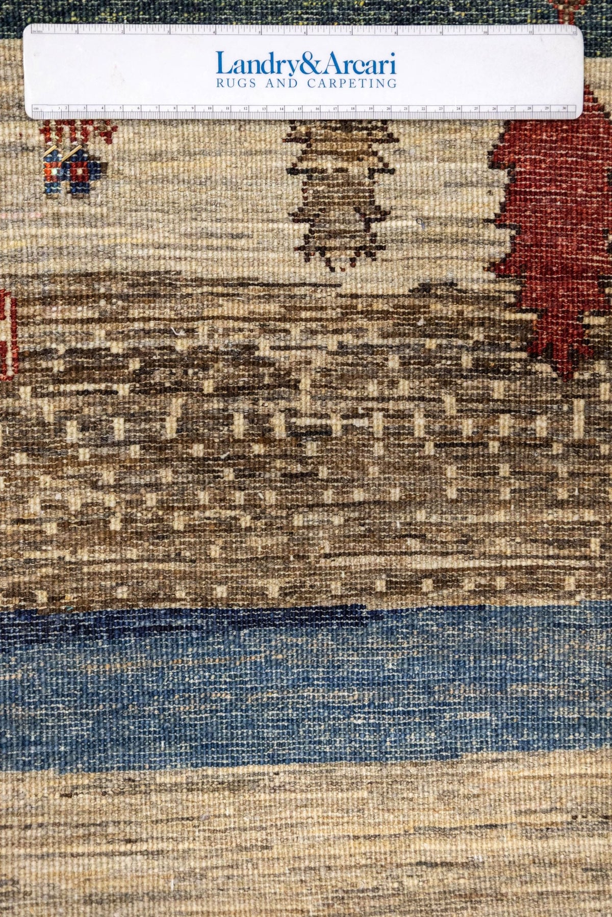 Landscape Gabbeh Handwoven Tribal Rug, J86213
