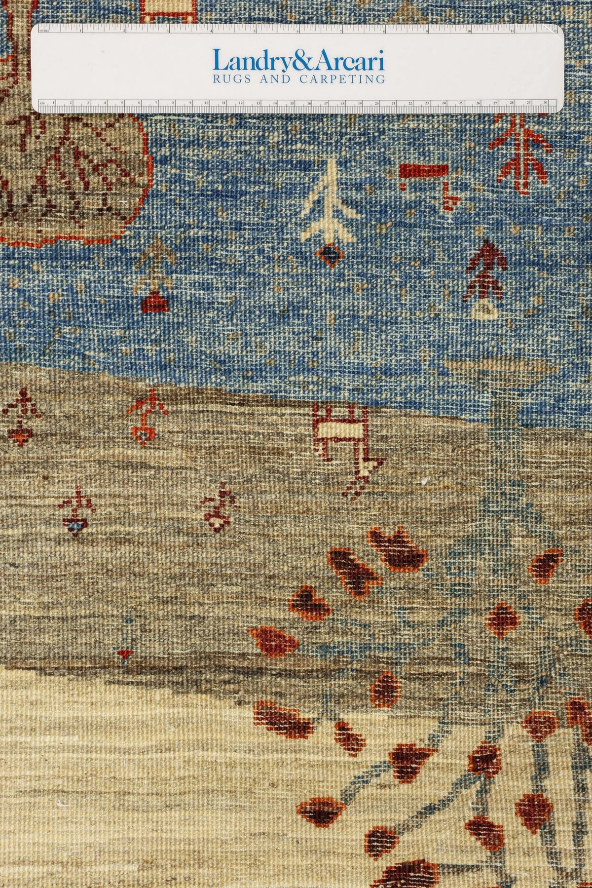 Landscape Gabbeh Handwoven Tribal Rug, J81027