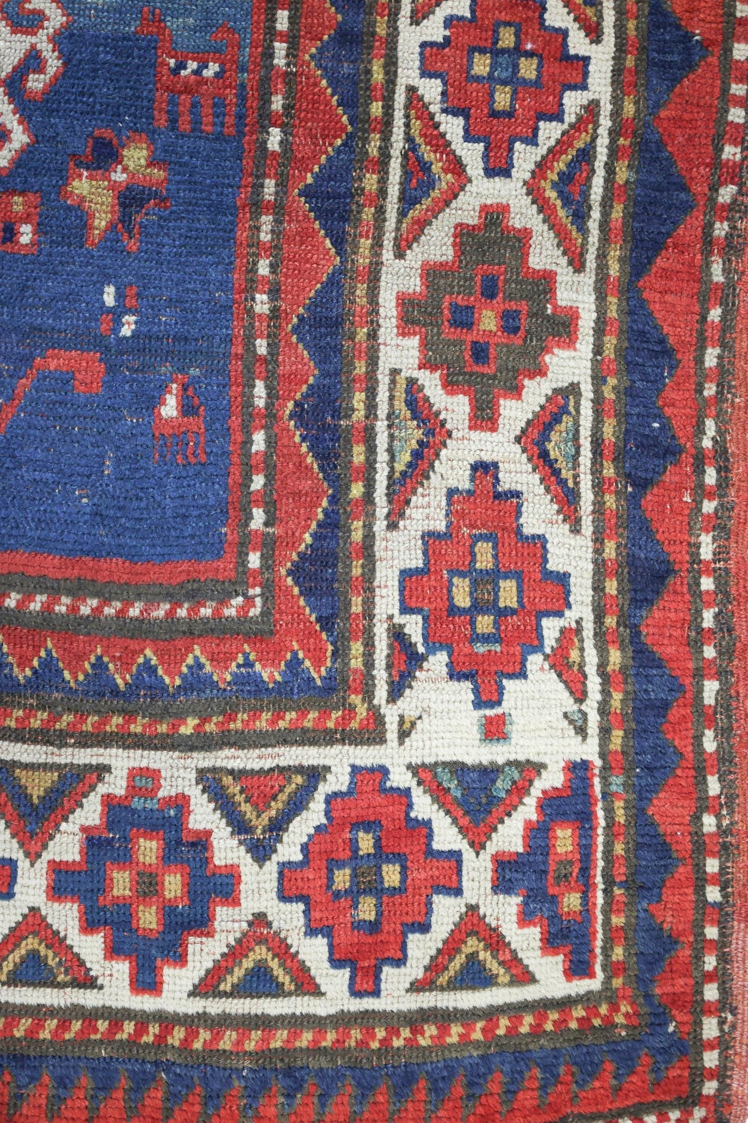 Antique Moghan Kazak Handwoven Tribal Rug, JF8683