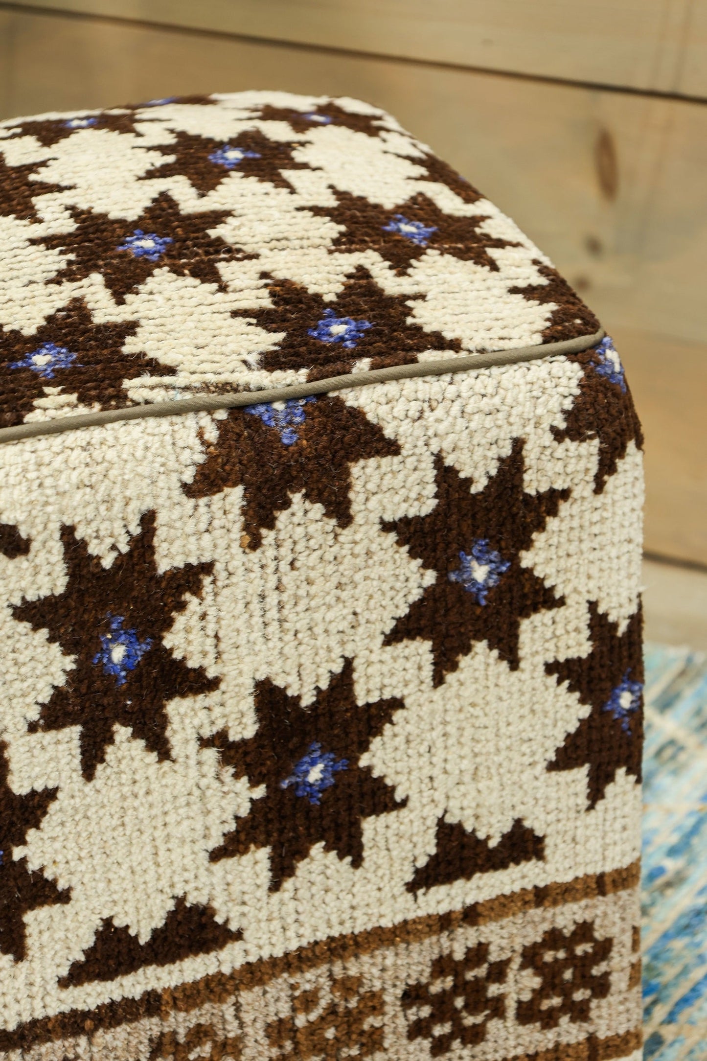 Moroccan Rug Ottoman, J80380