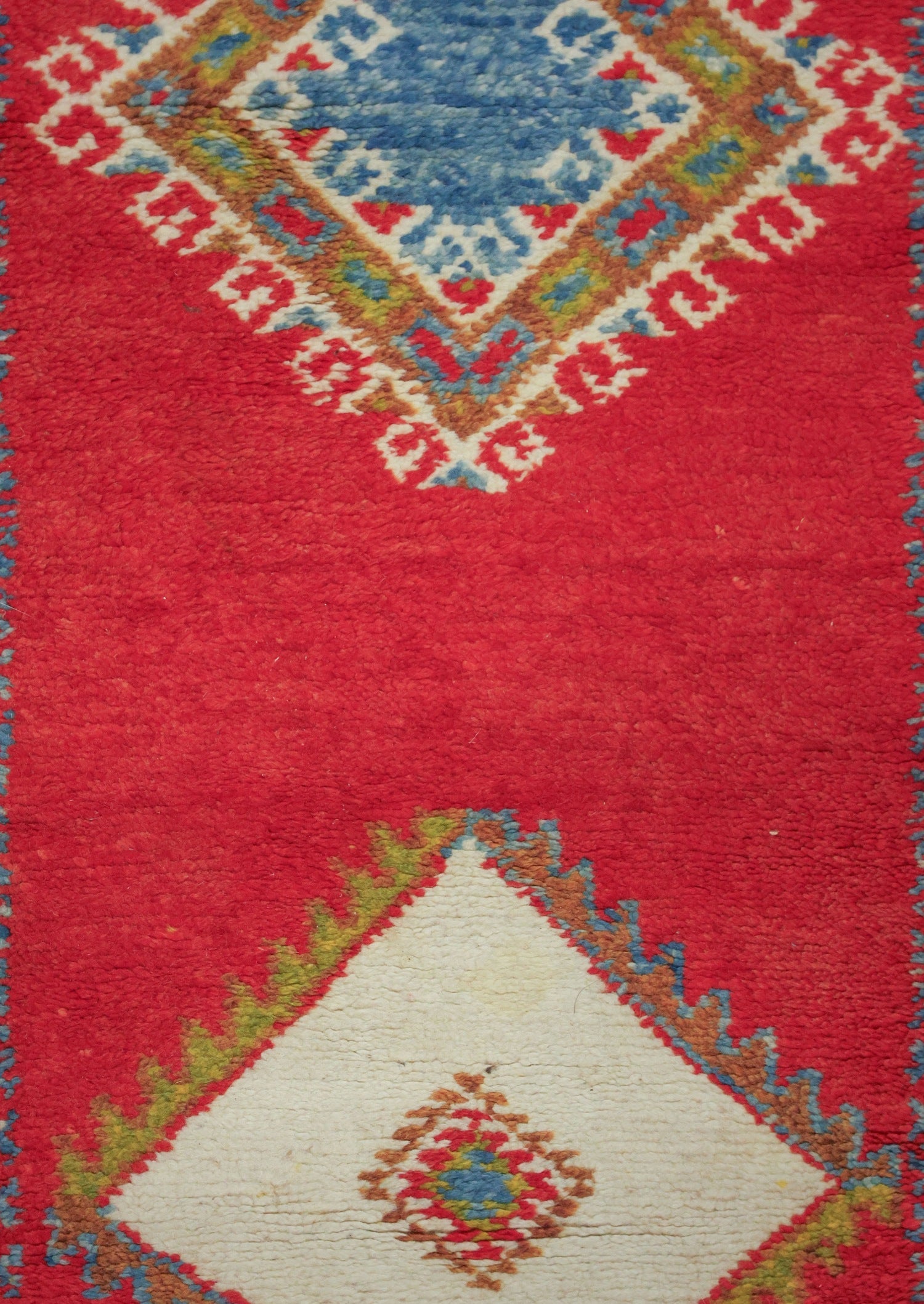 Vintage Moroccan Handwoven Tribal Rug, J69099