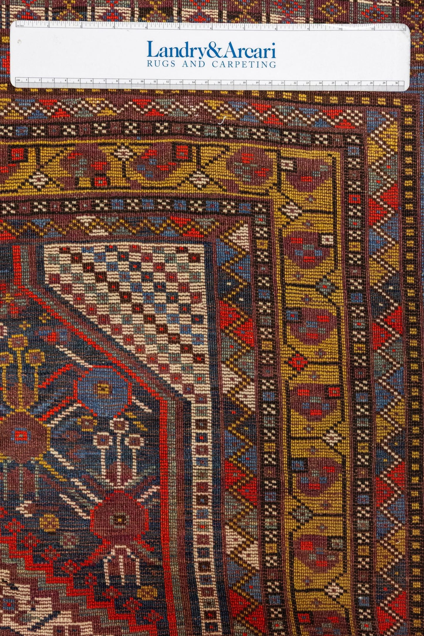 Vintage Qashqai Handwoven Tribal Rug, J87328
