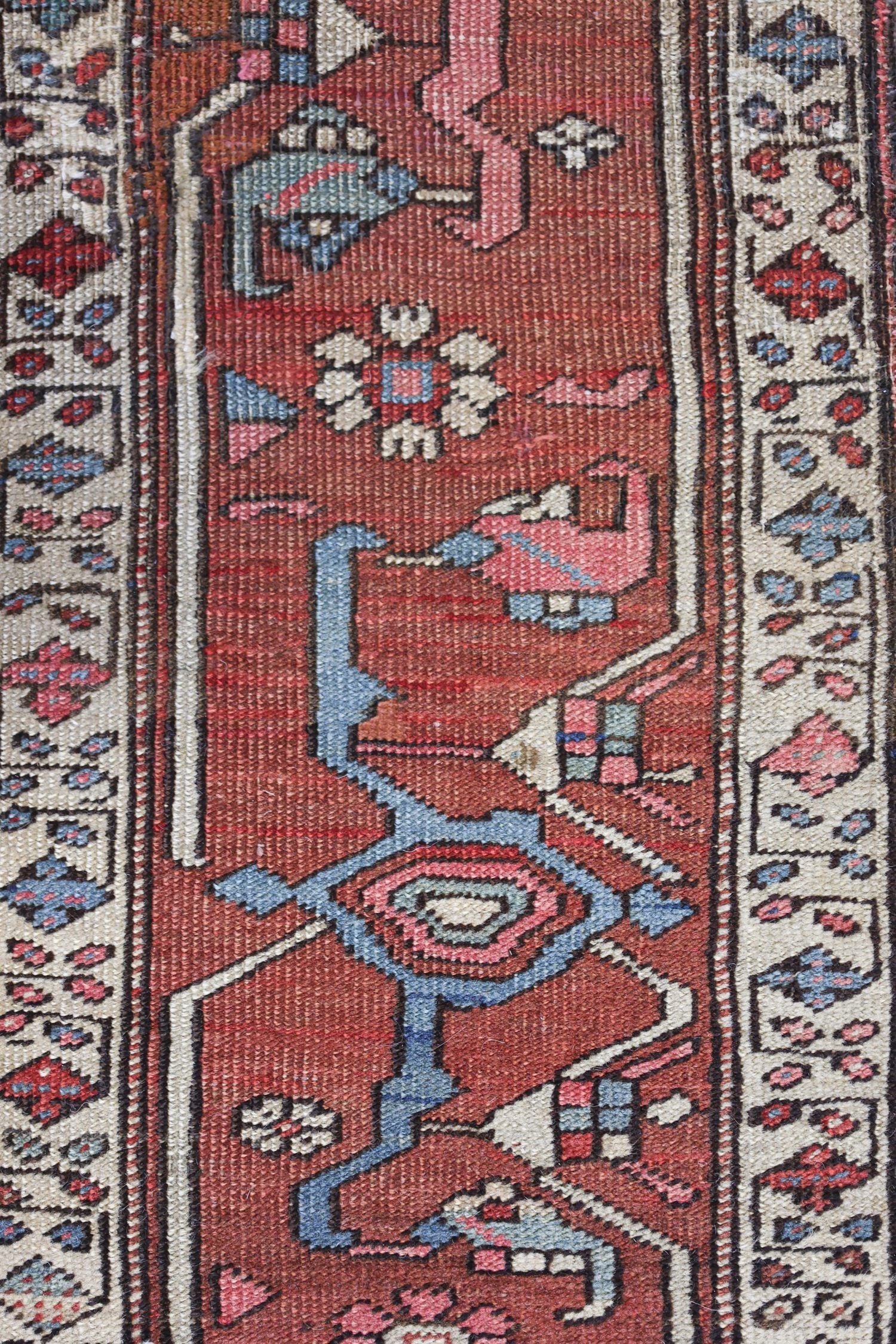 Antique Serapi Handwoven Tribal Rug, 74937