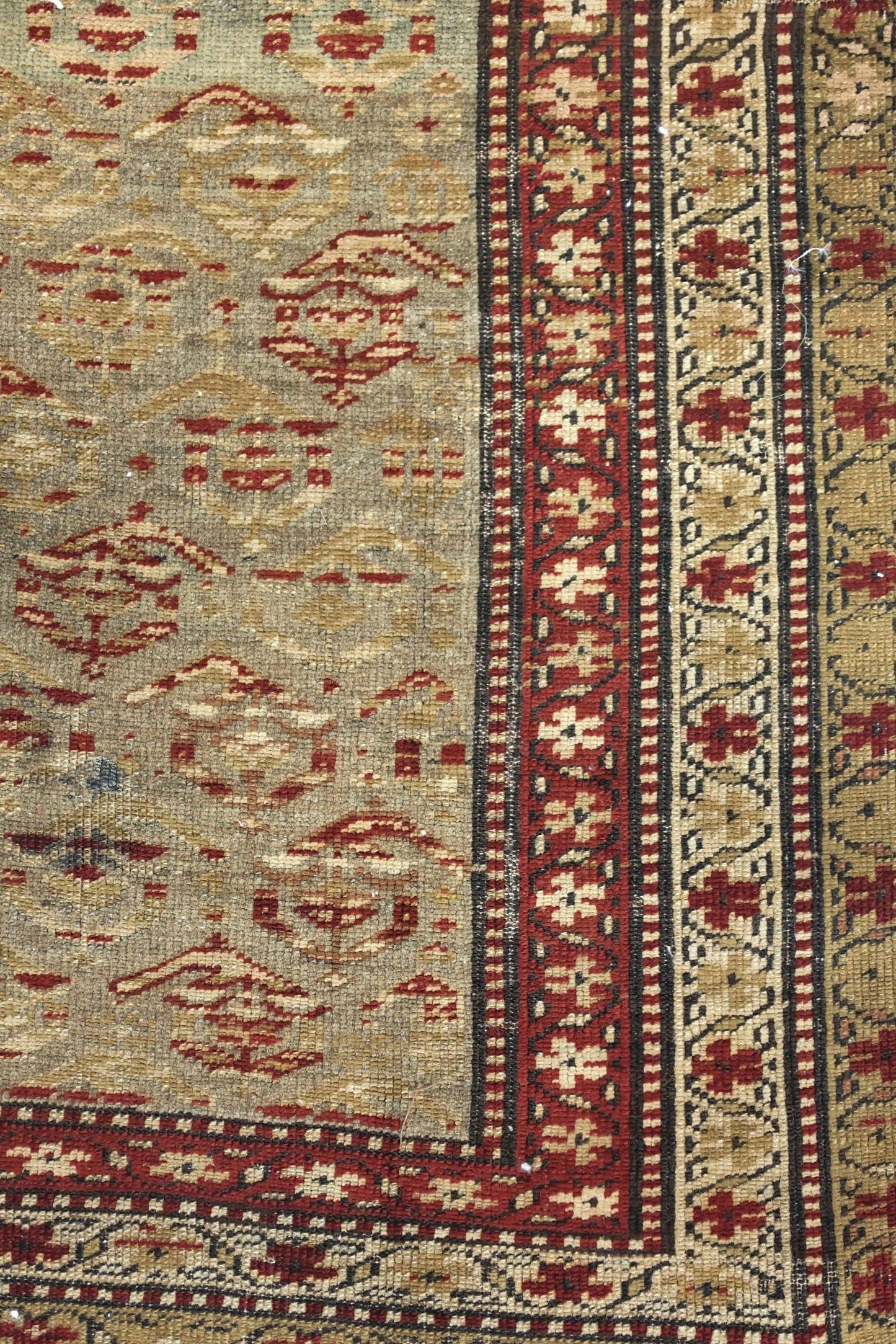 Vintage Shirvan Handwoven Tribal Rug, J75877
