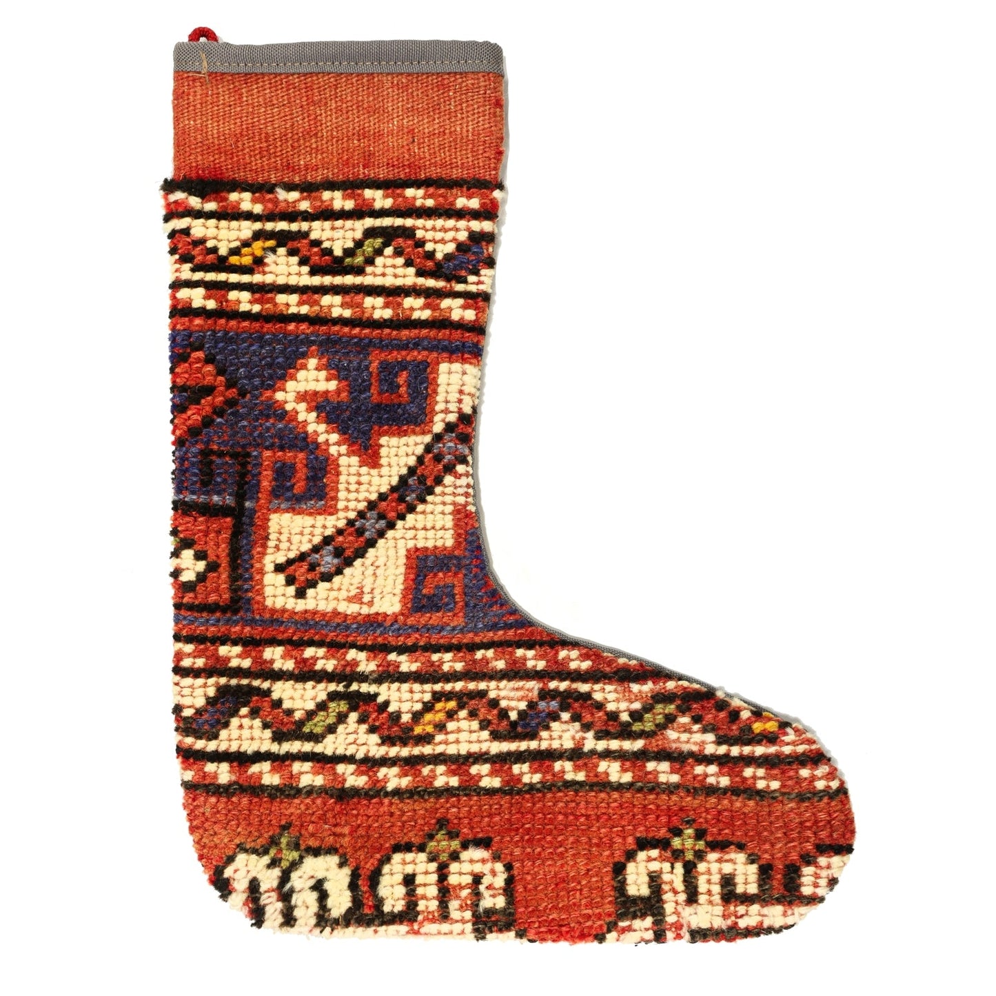 Vintage Stocking Handwoven Tribal Rug