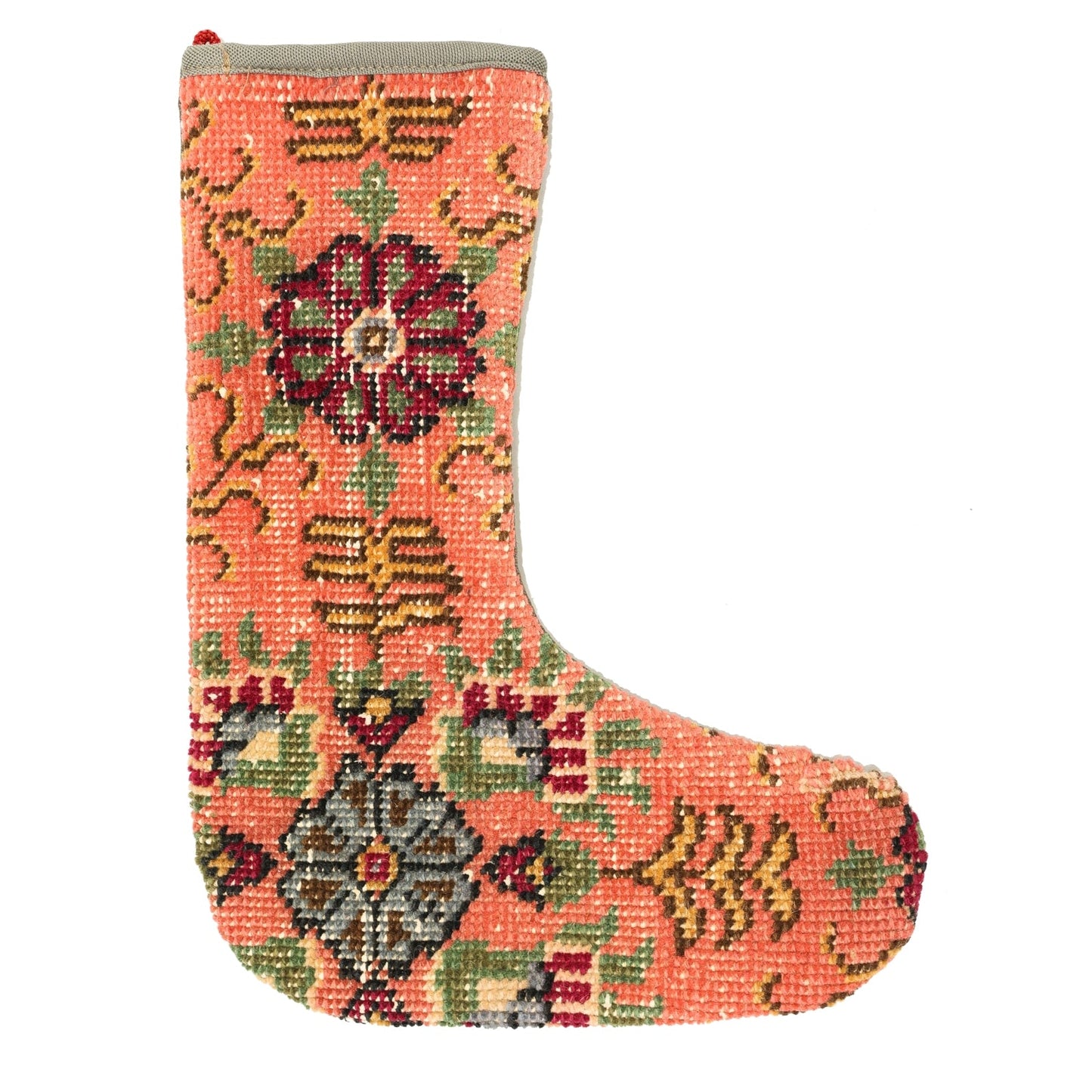 Vintage Stocking Handwoven Tribal Rug