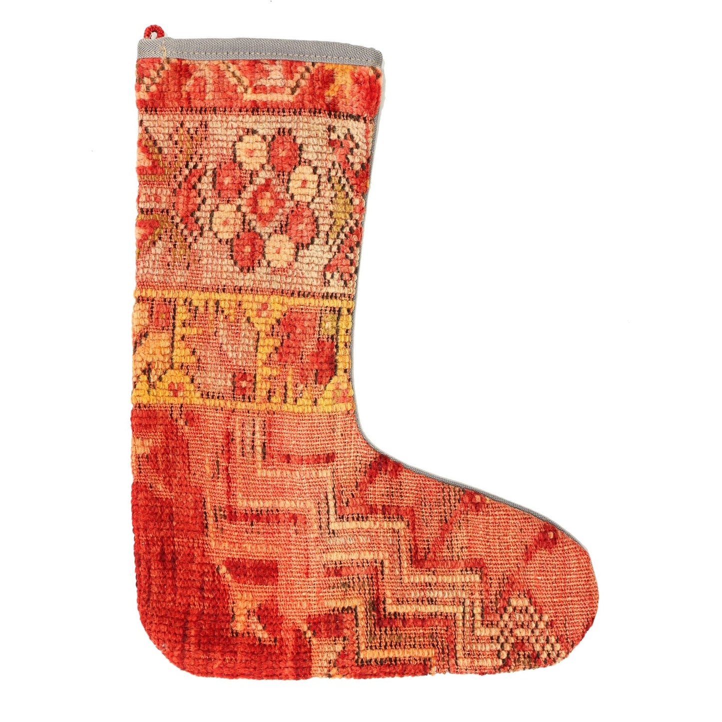 Vintage Stocking Handwoven Tribal Rug