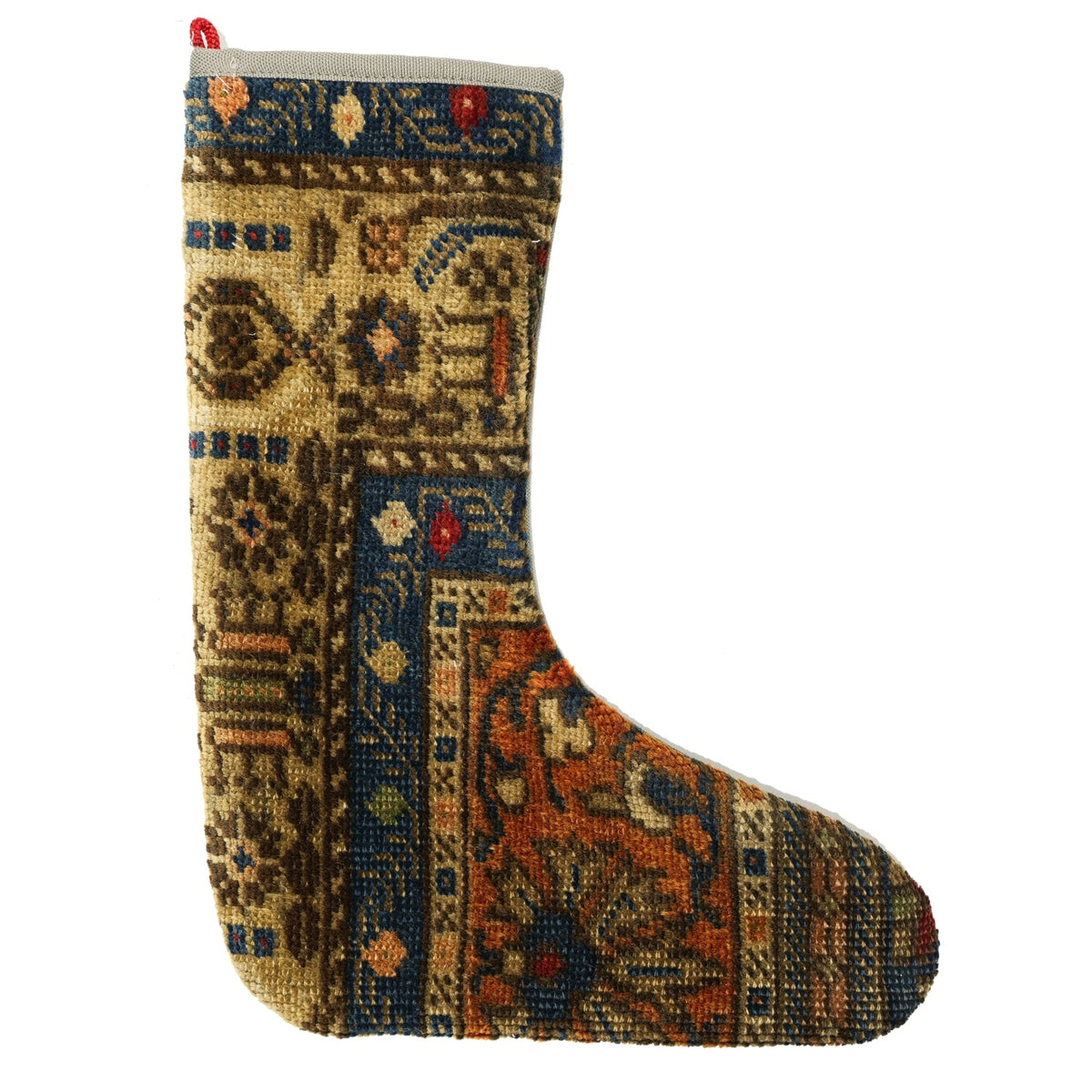 Vintage Stocking Handwoven Tribal Rug