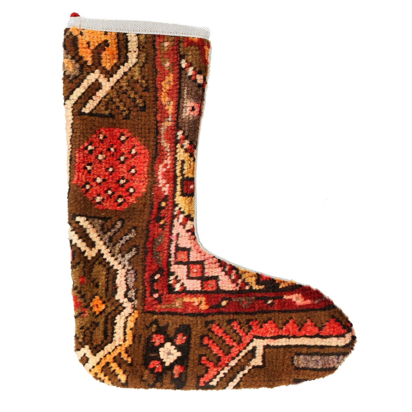 Vintage Stocking Handwoven Tribal Rug
